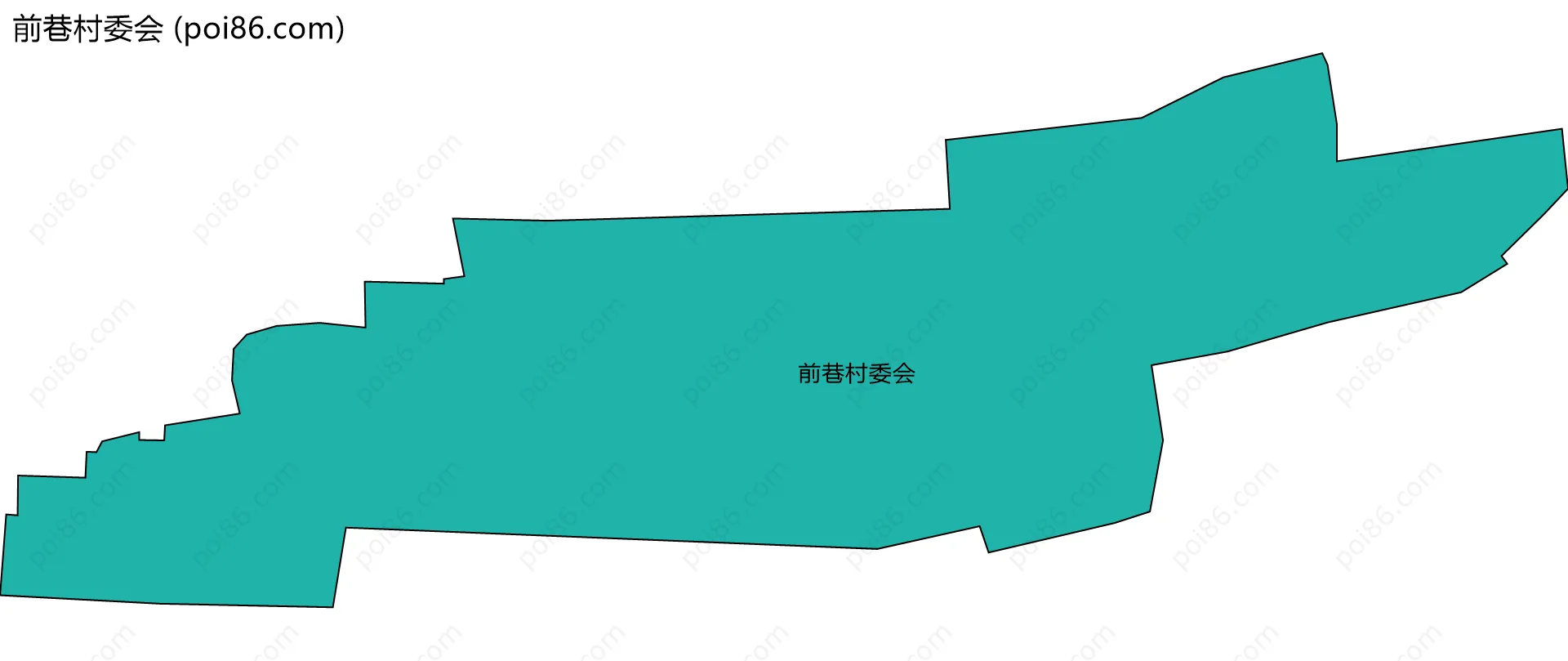 前巷村委会边界地图