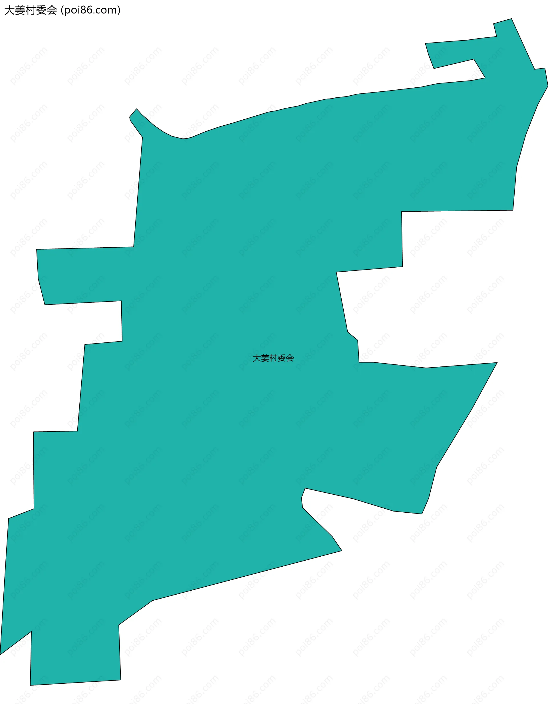 大姜村委会边界地图