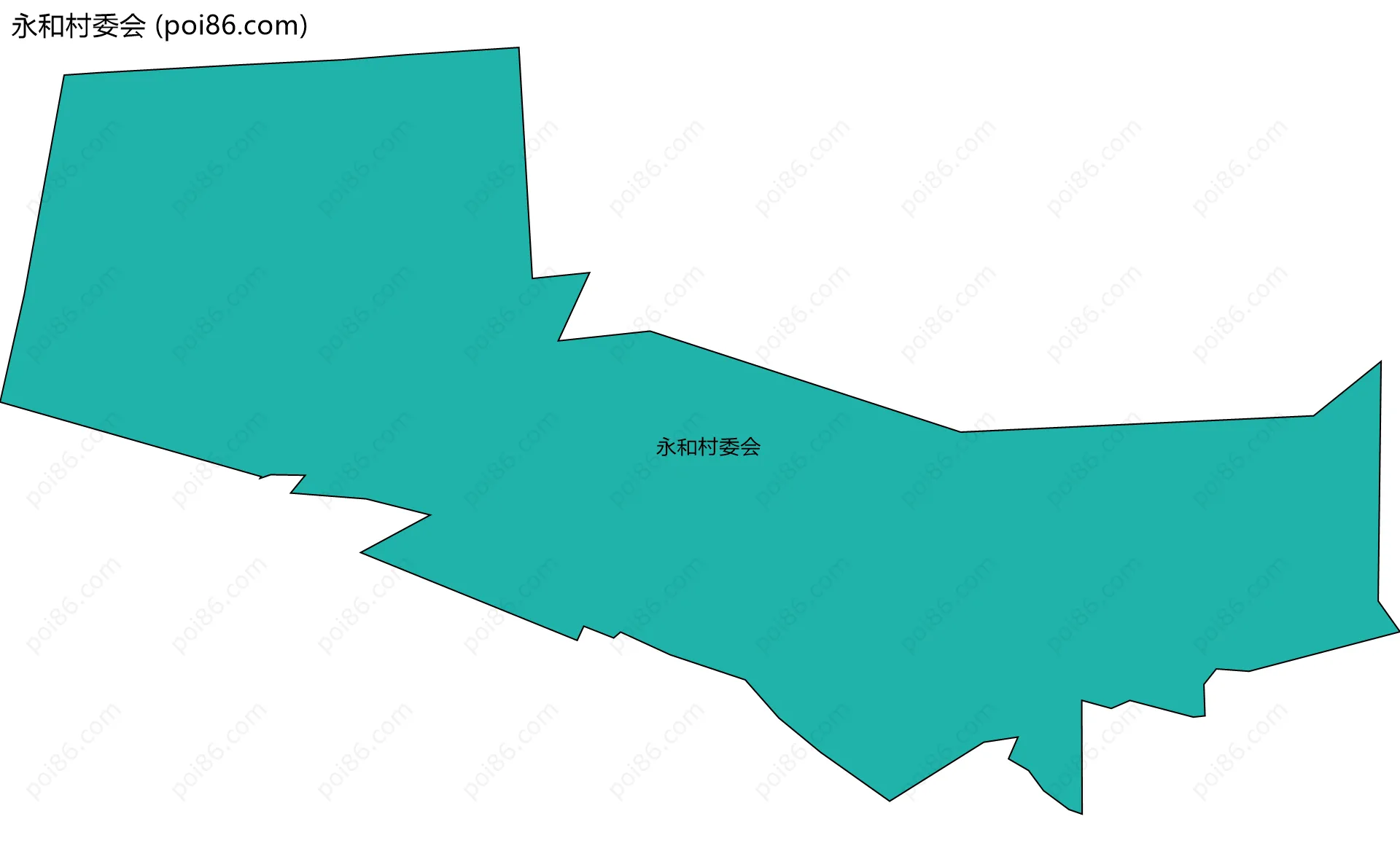 永和村委会边界地图