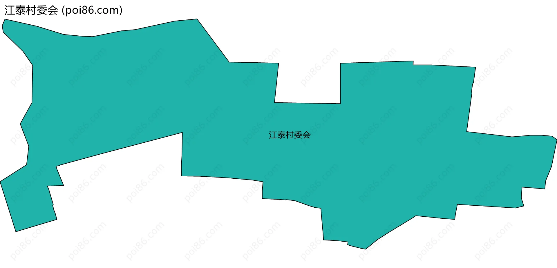 江泰村委会边界地图
