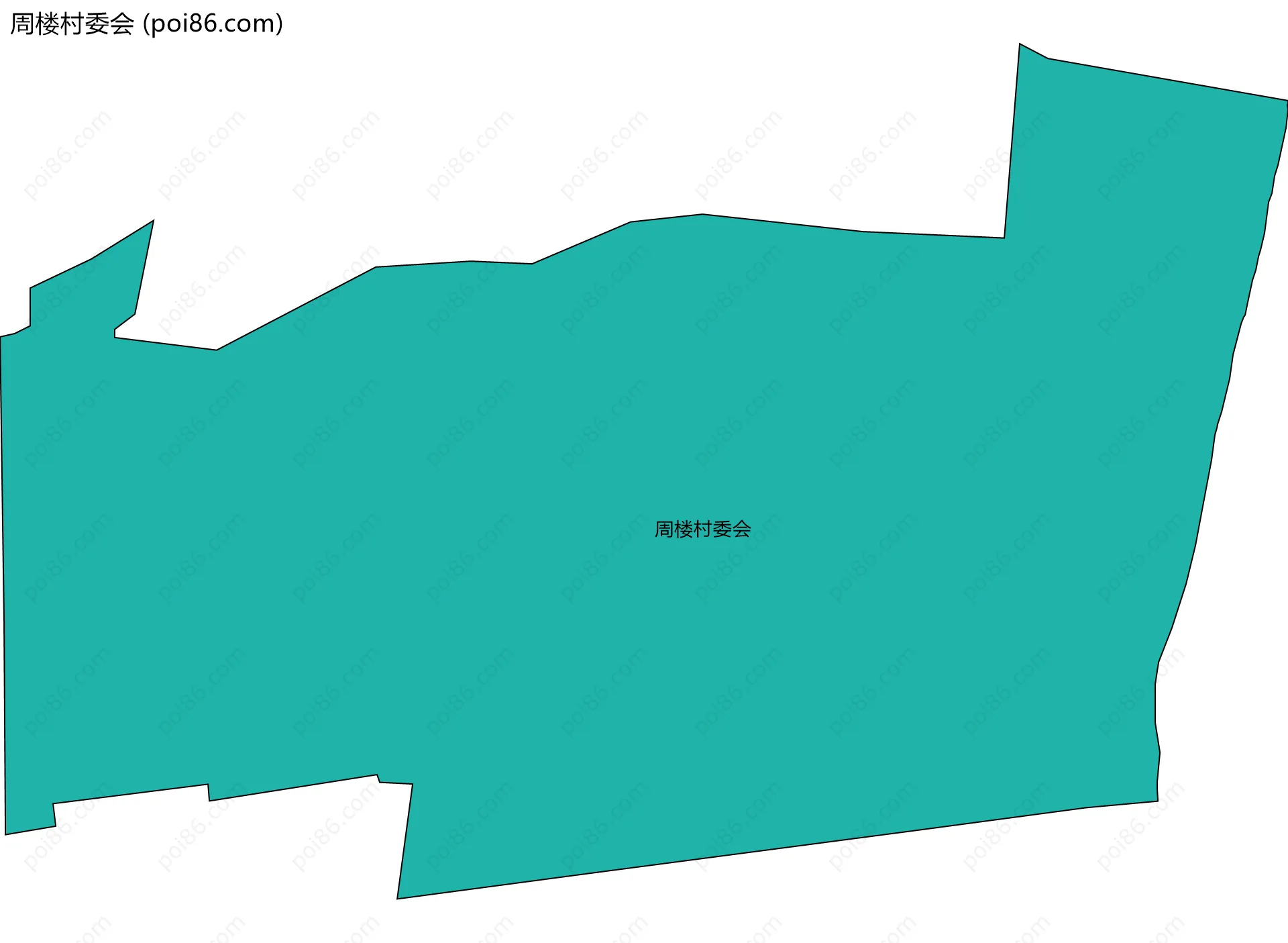 周楼村委会边界地图