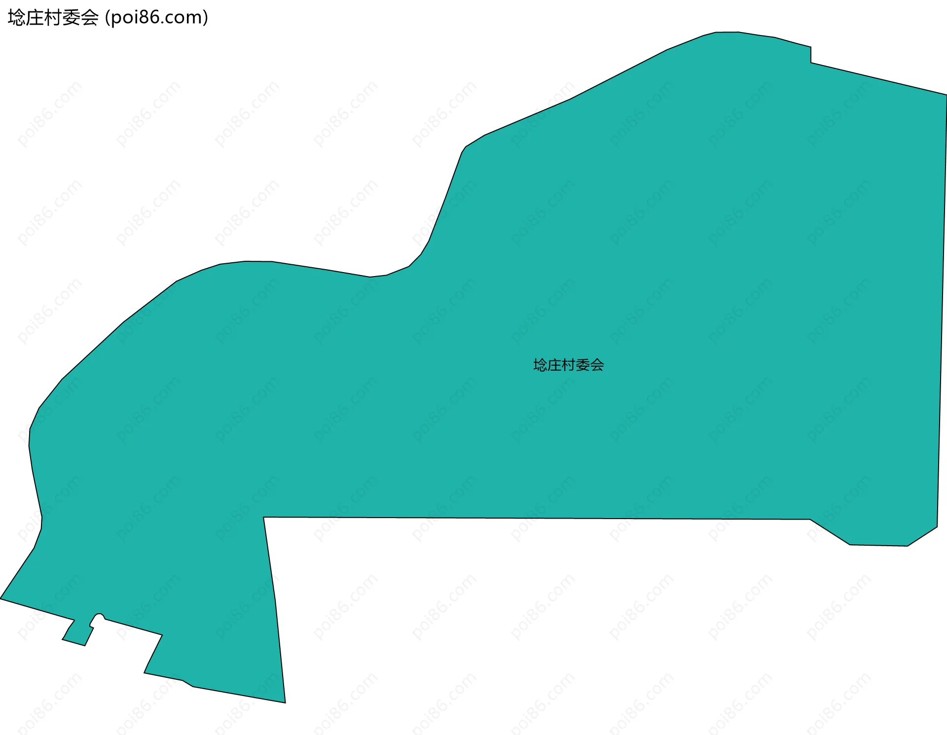 埝庄村委会边界地图