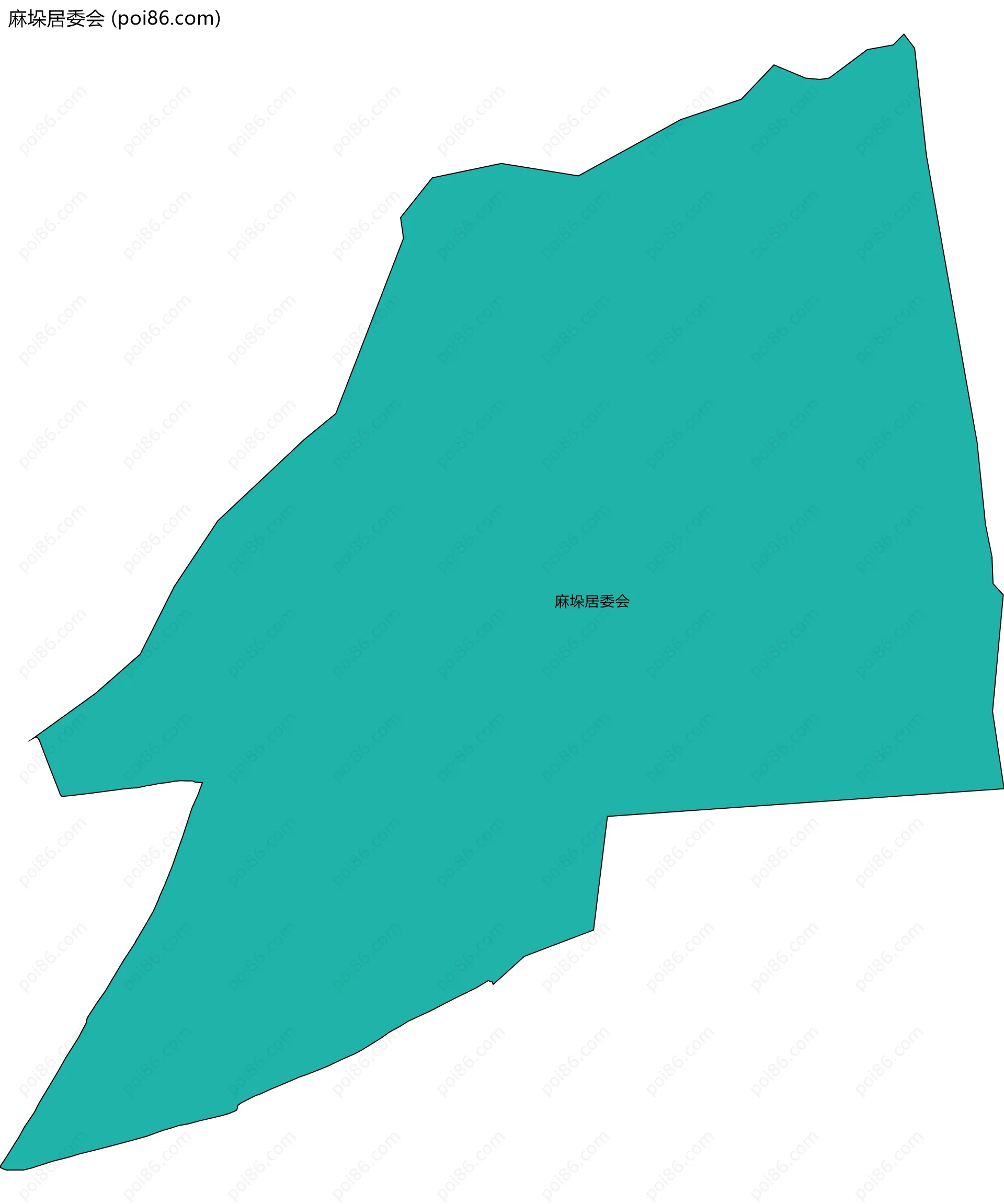 麻垛居委会边界地图