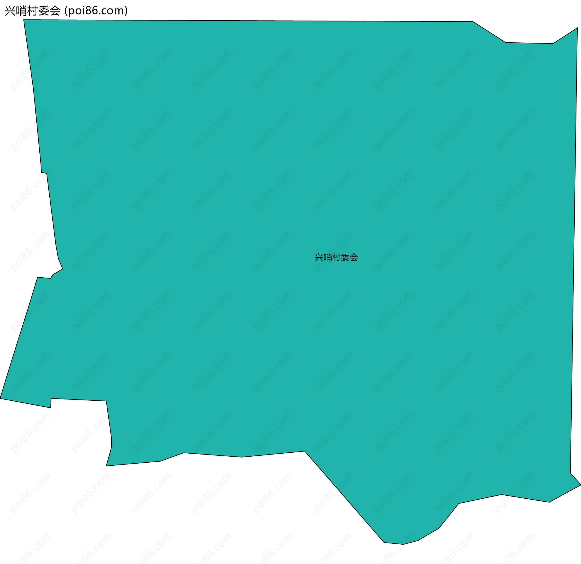 兴哨村委会边界地图