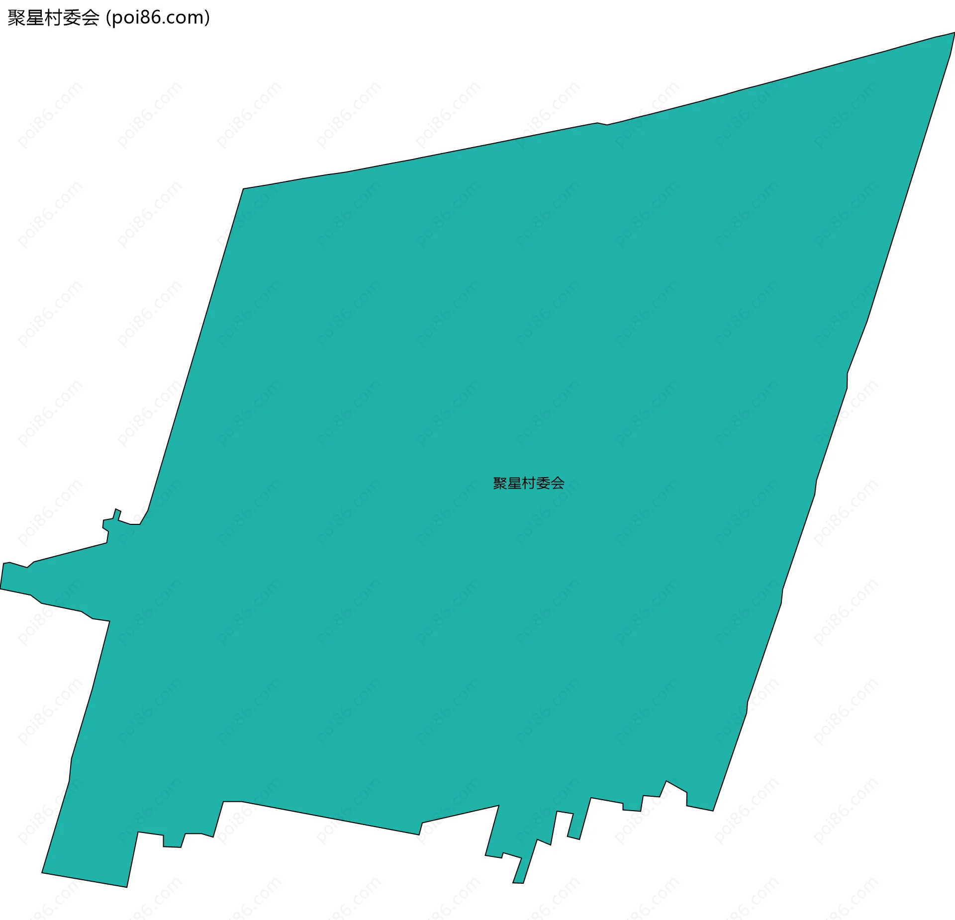 聚星村委会边界地图