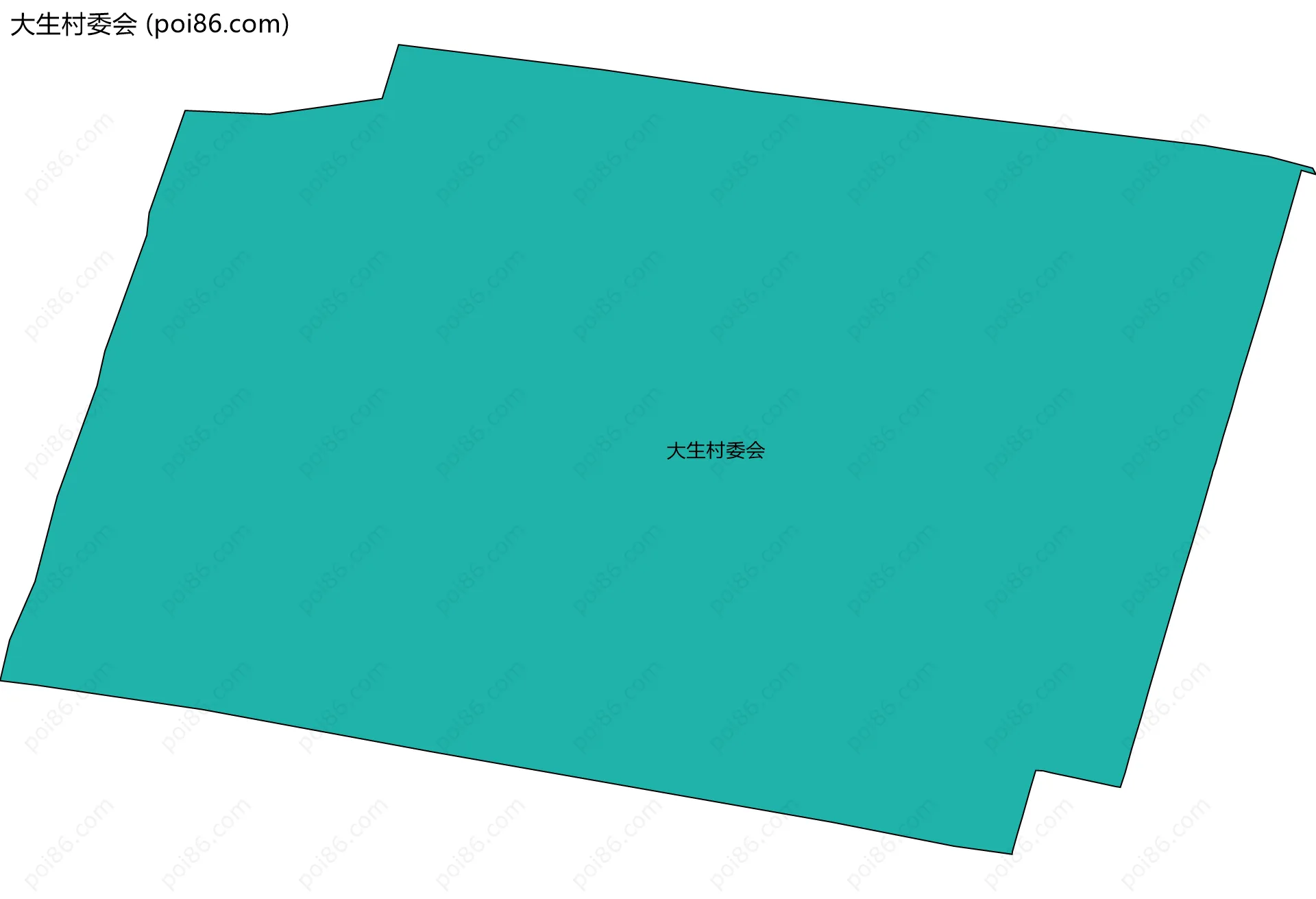 大生村委会边界地图