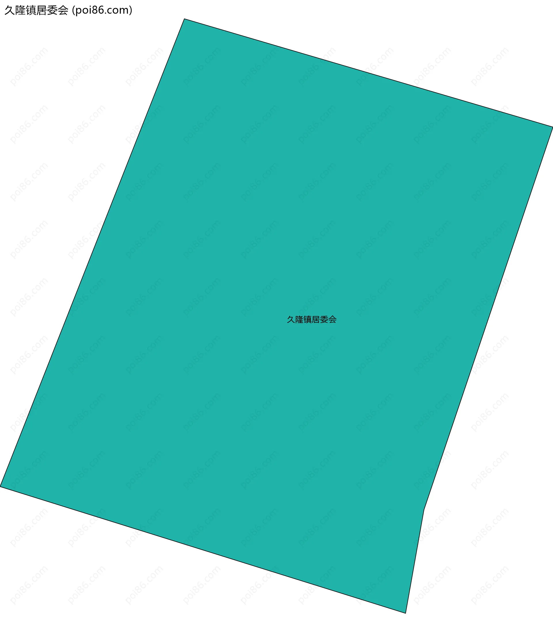 久隆镇居委会边界地图