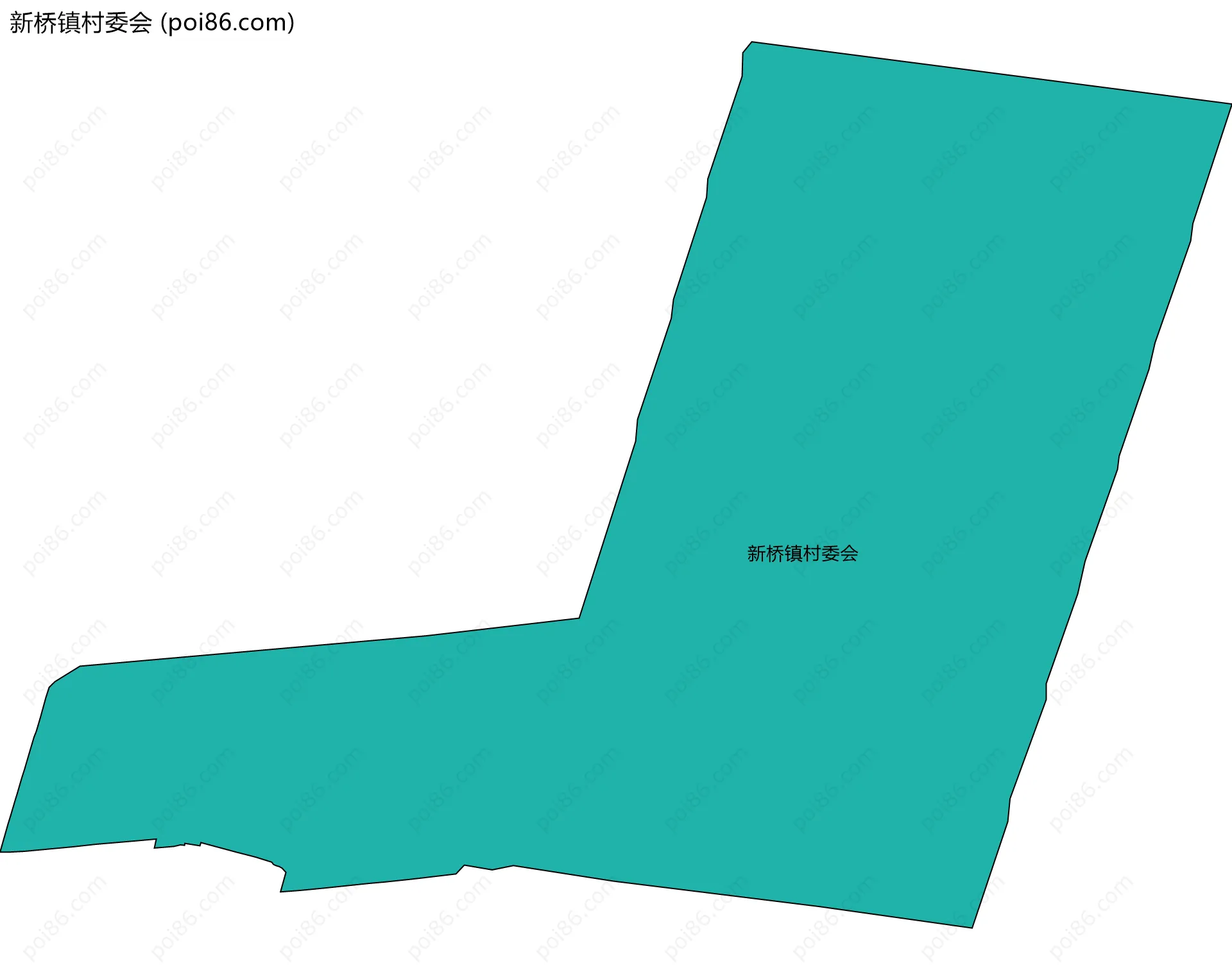 新桥镇村委会边界地图