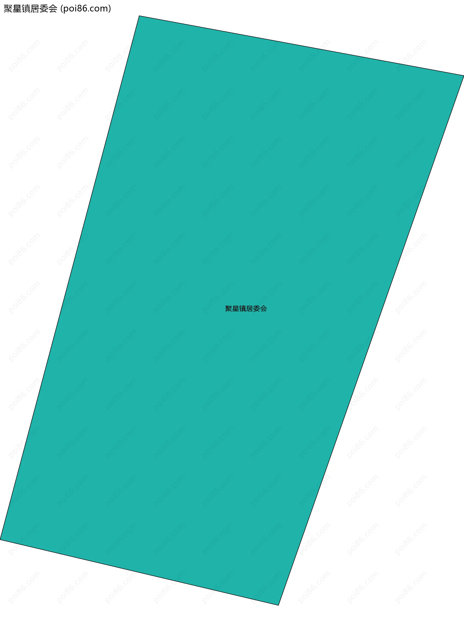 聚星镇居委会边界地图