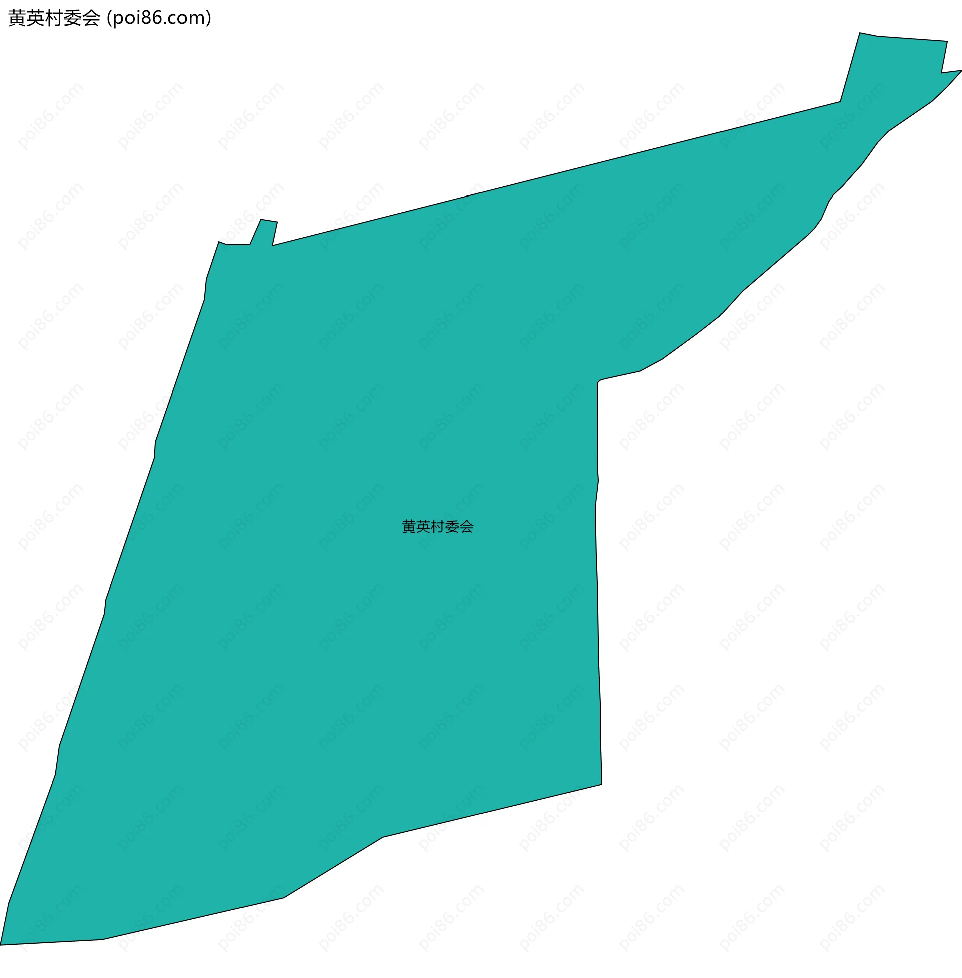 黄英村委会边界地图