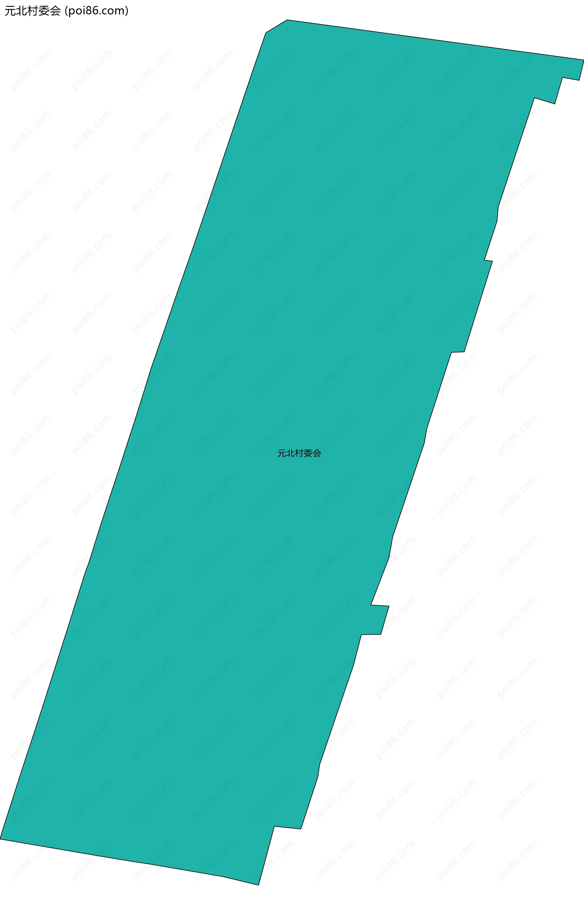 元北村委会边界地图