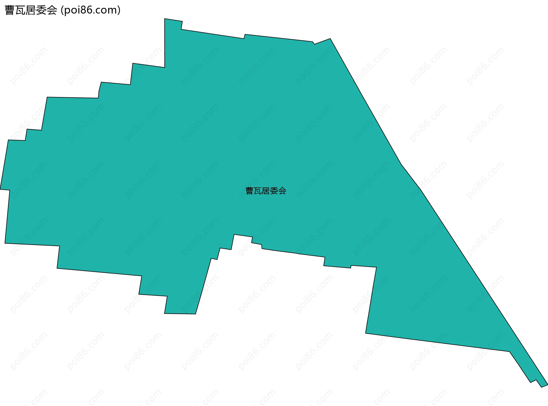曹瓦居委会边界地图