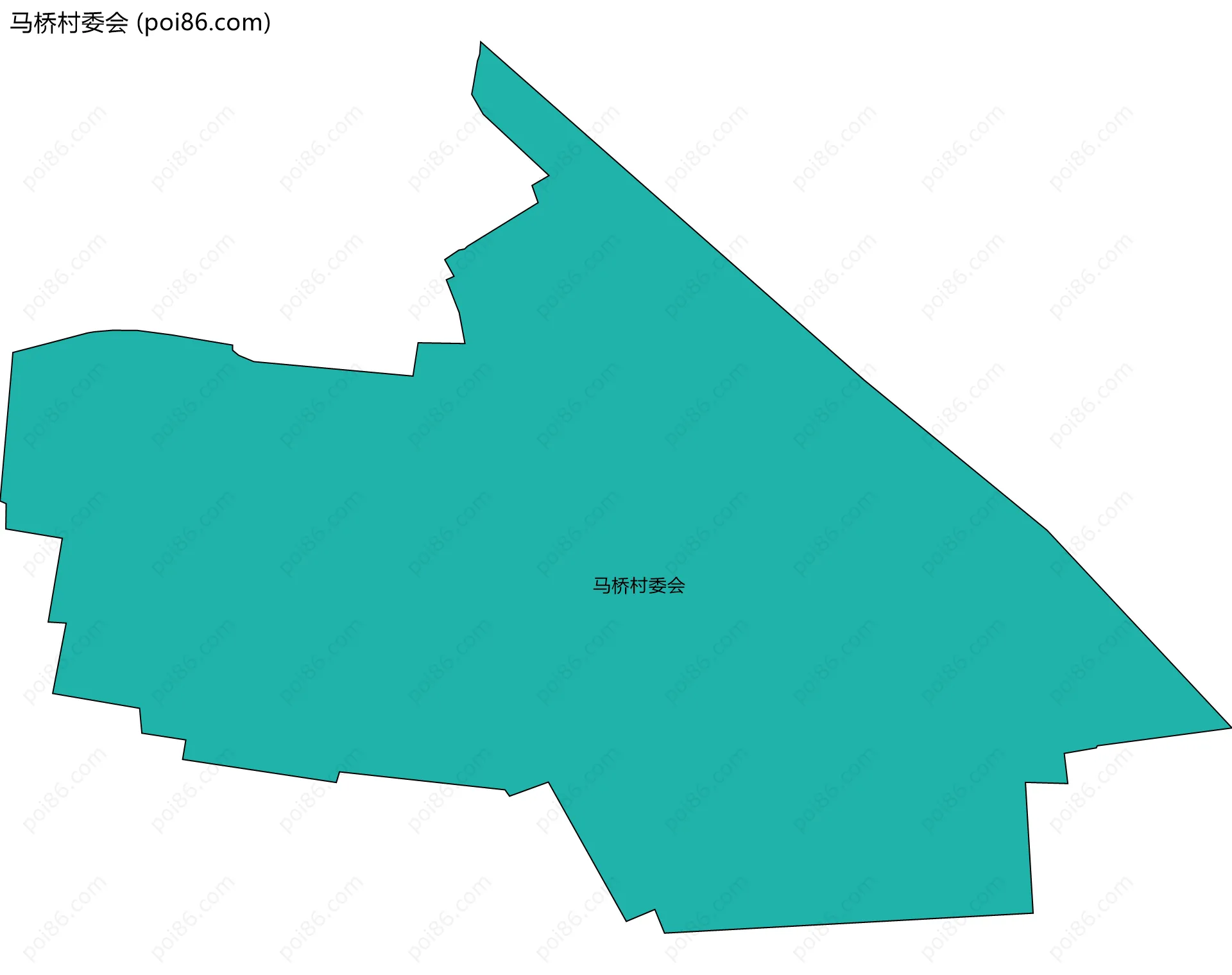 马桥村委会边界地图
