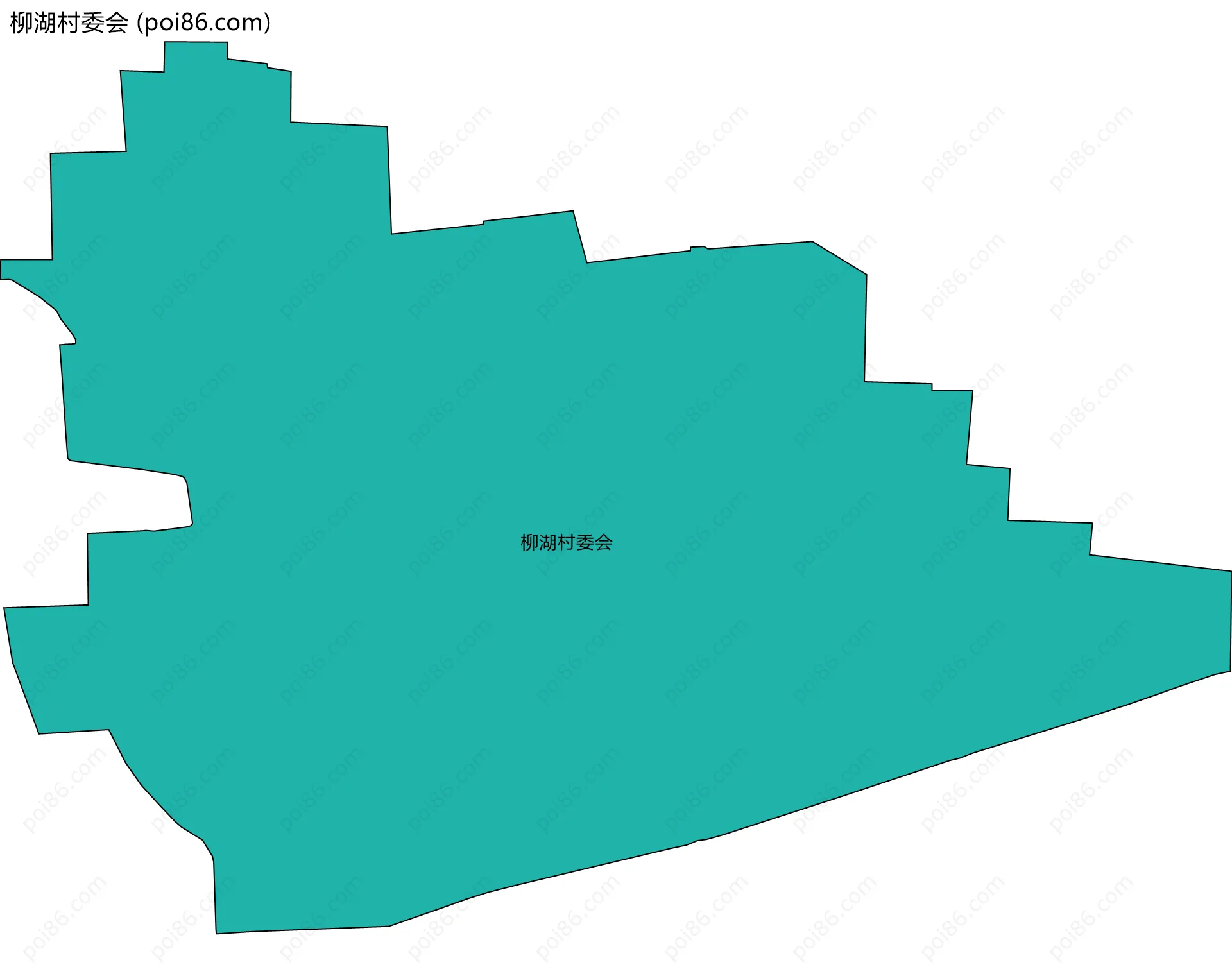 柳湖村委会边界地图