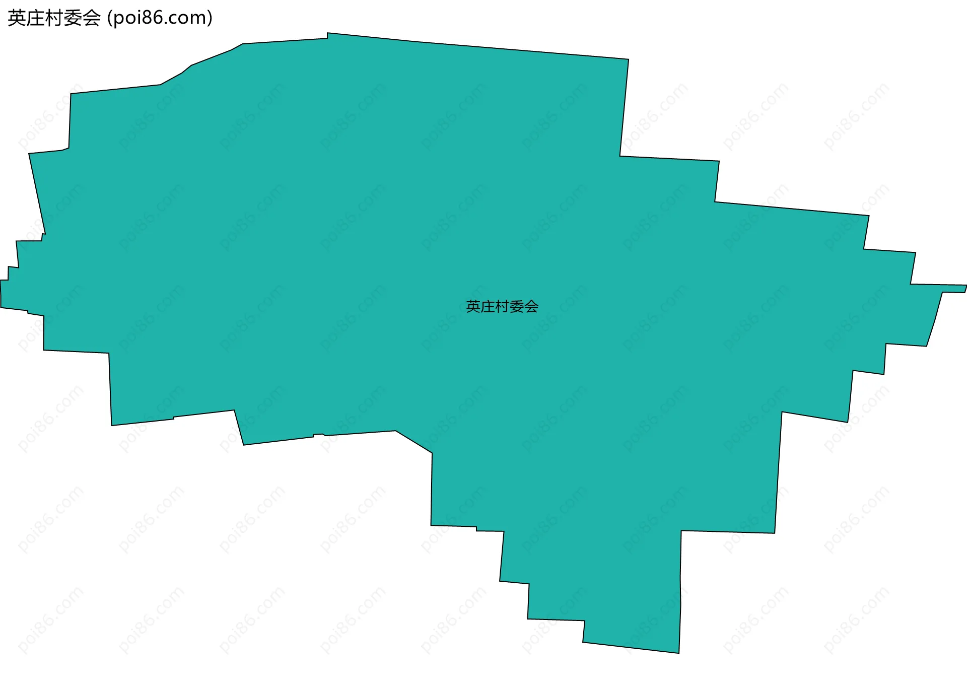 英庄村委会边界地图