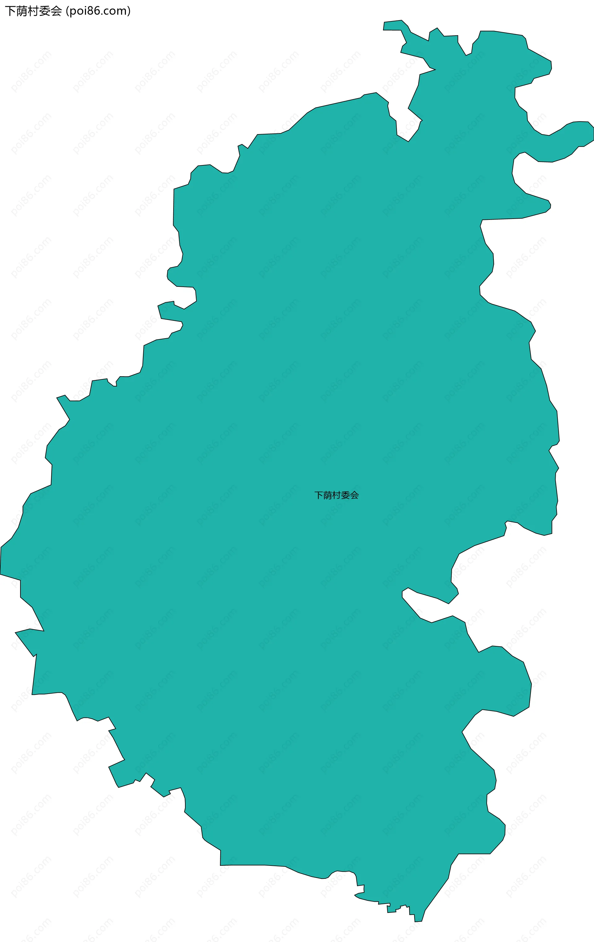 下荫村委会边界地图