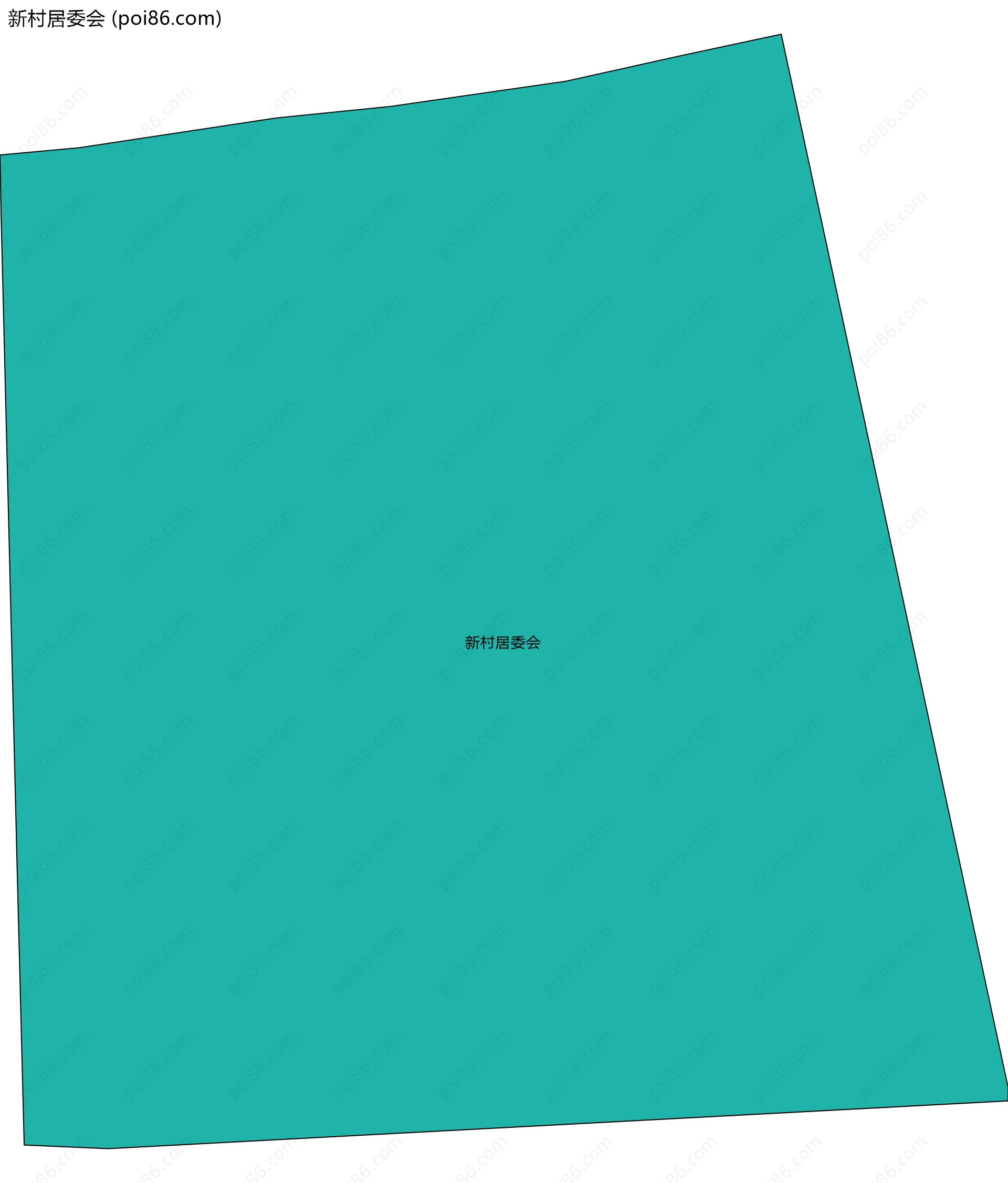 新村居委会边界地图