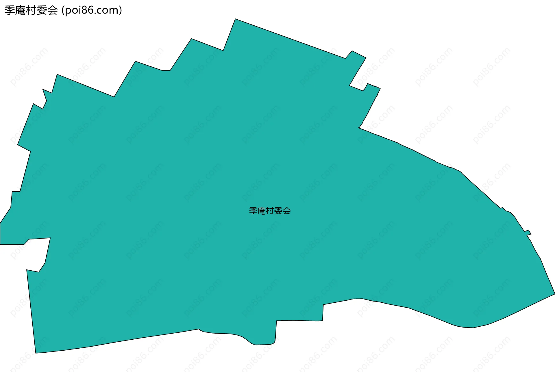 季庵村委会边界地图
