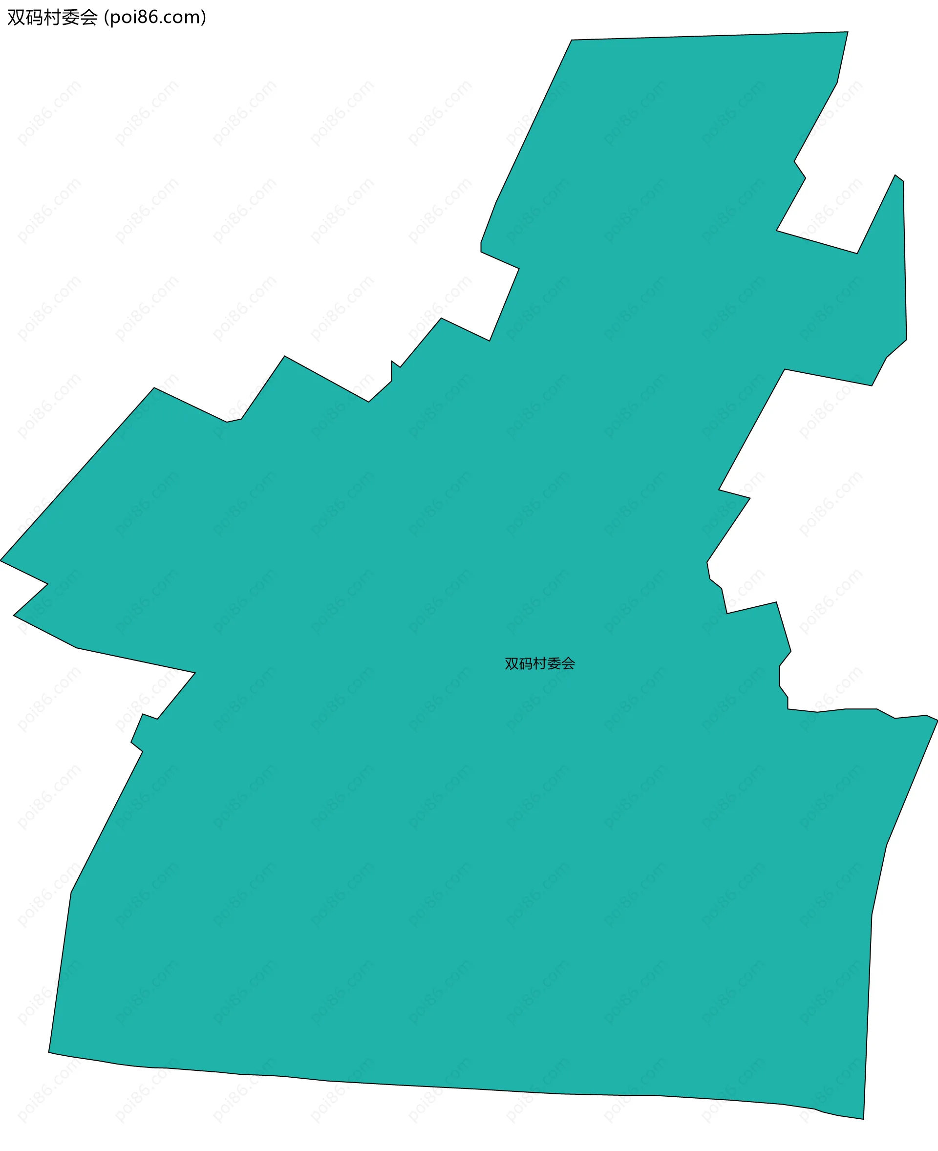 双码村委会边界地图