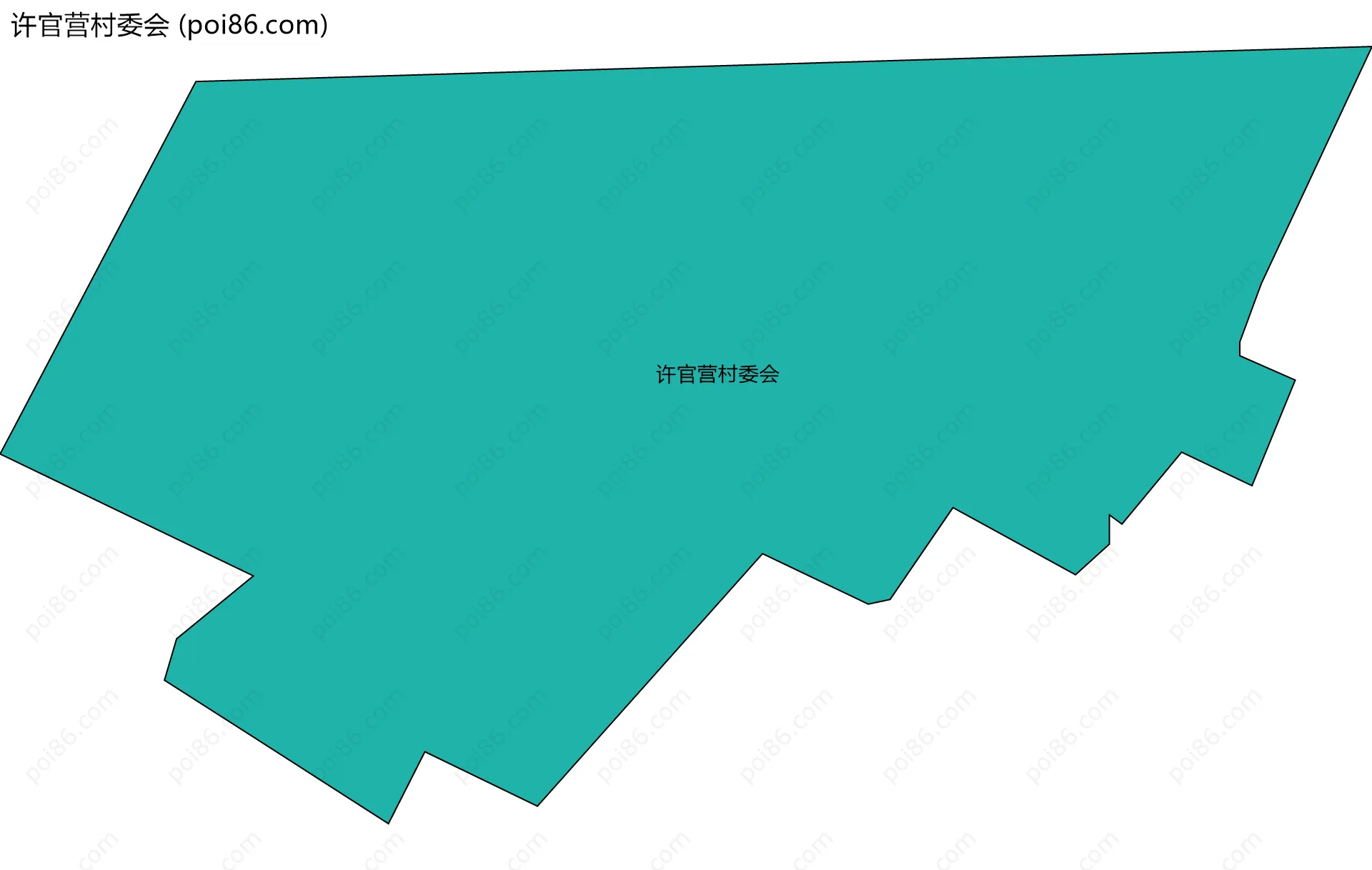 许官营村委会边界地图