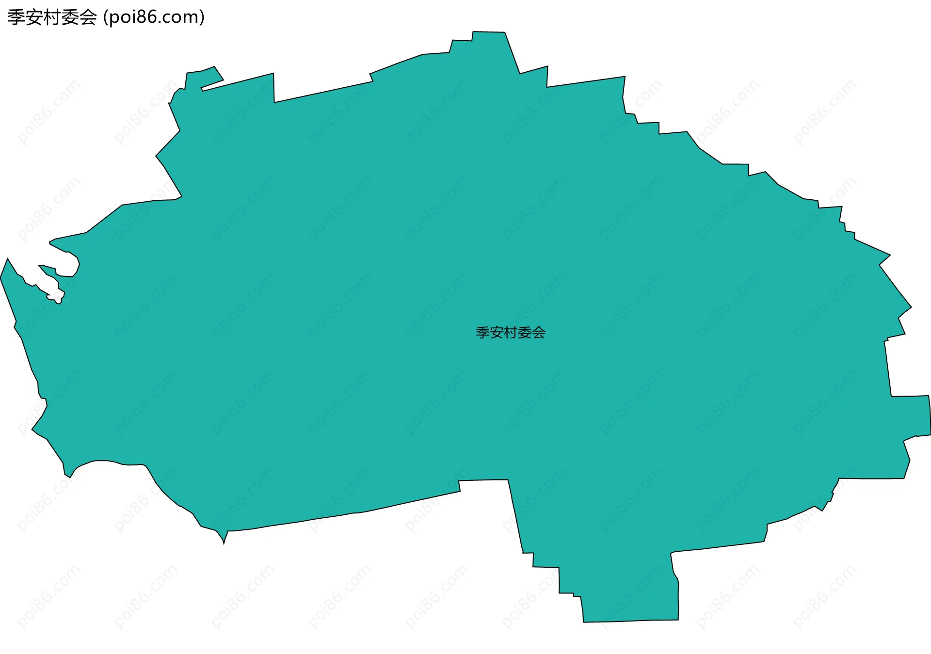 季安村委会边界地图