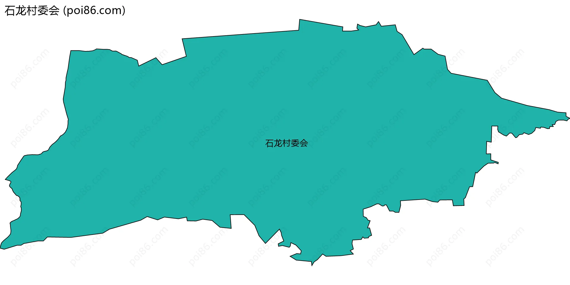 石龙村委会边界地图