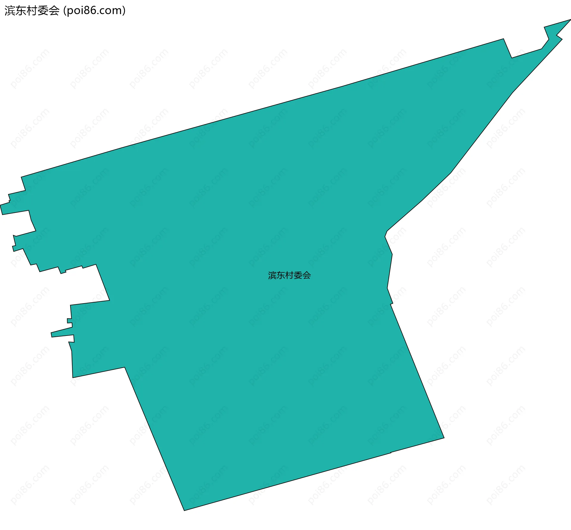 滨东村委会边界地图