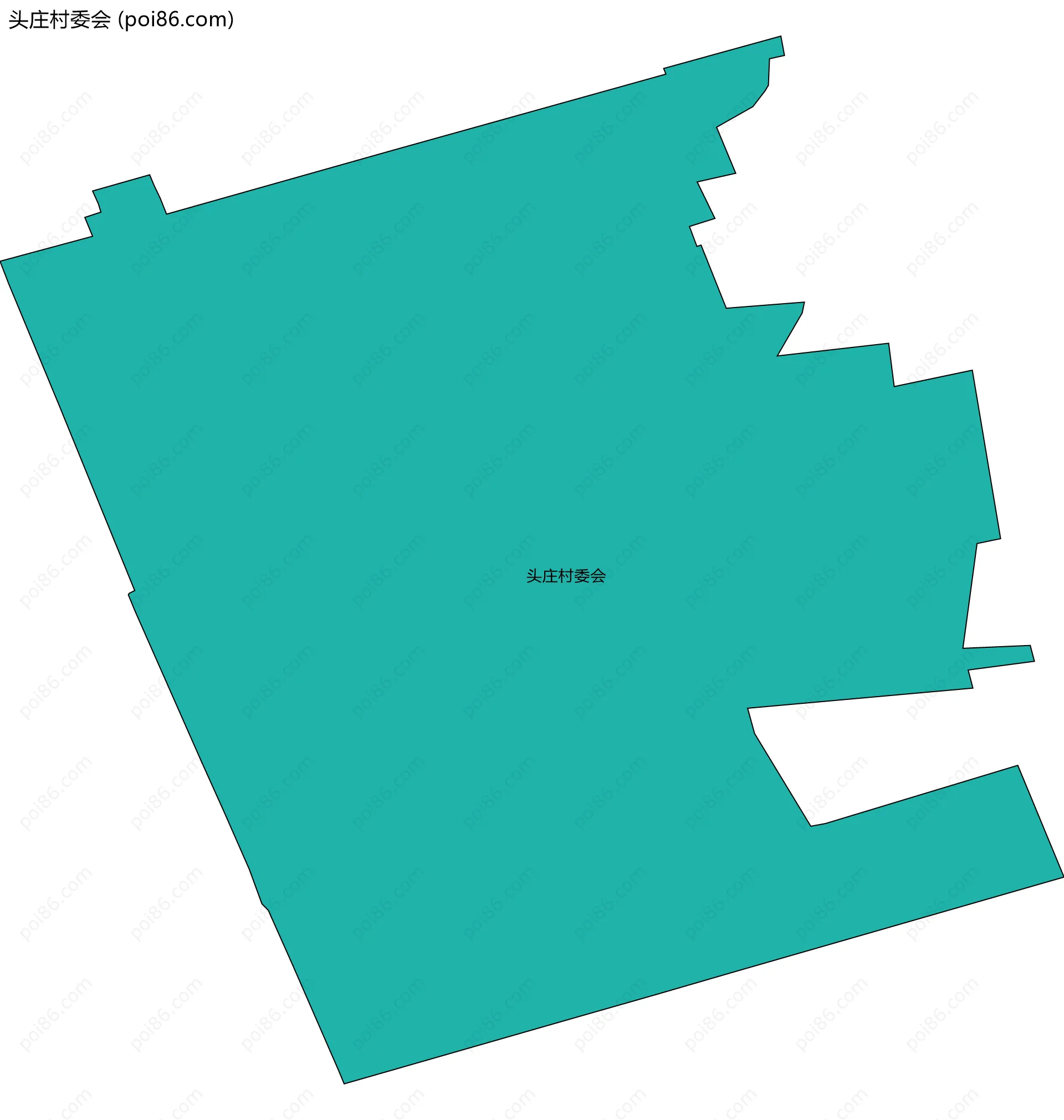 头庄村委会边界地图