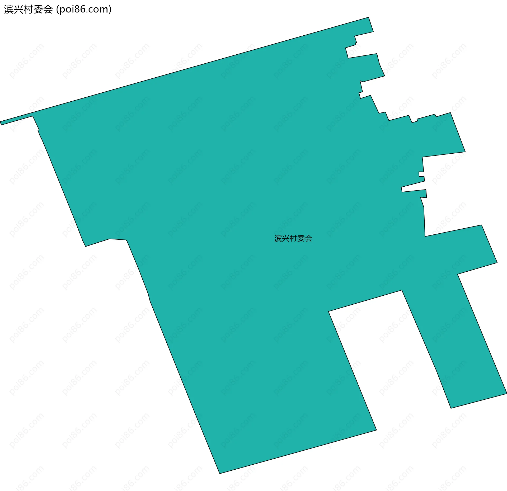 滨兴村委会边界地图