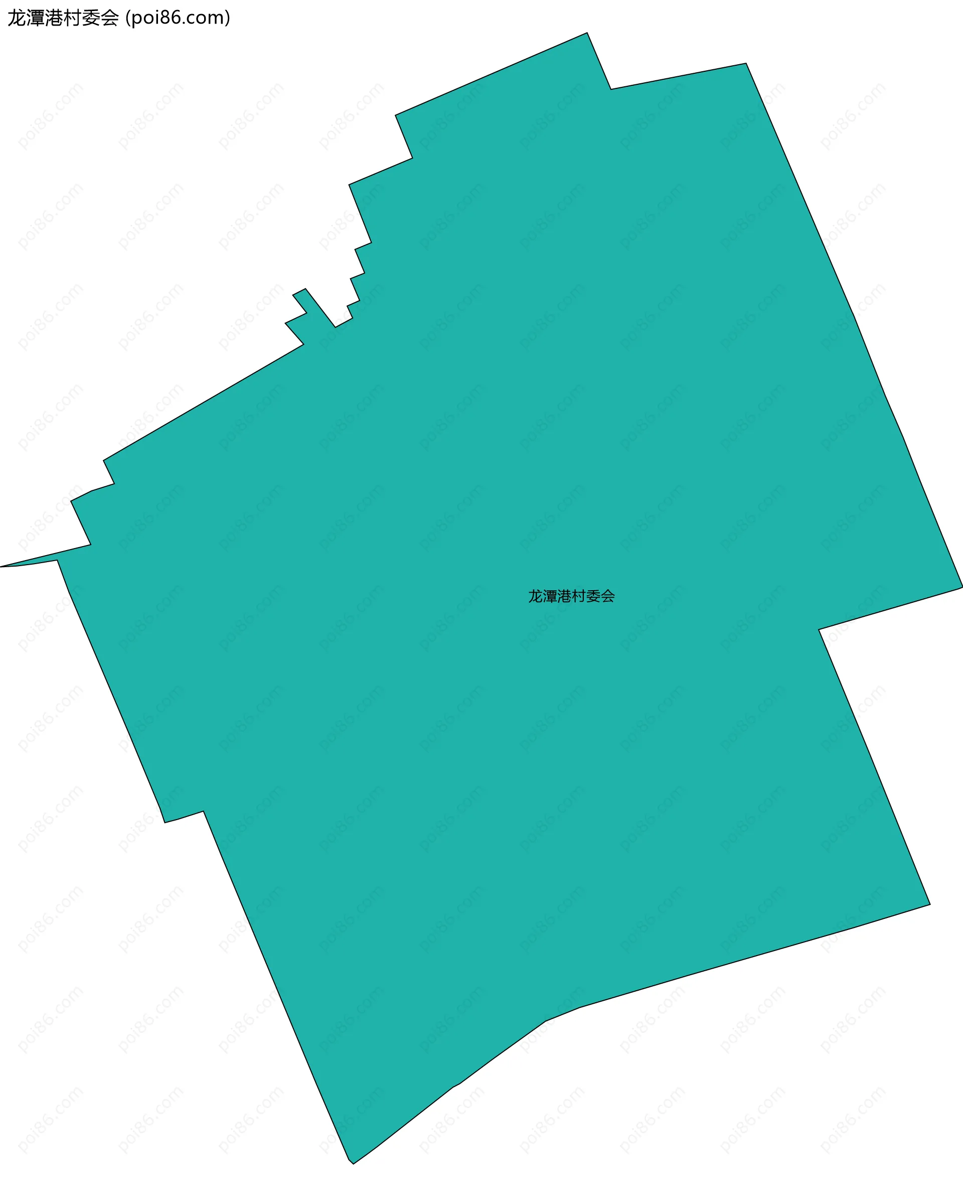 龙潭港村委会边界地图