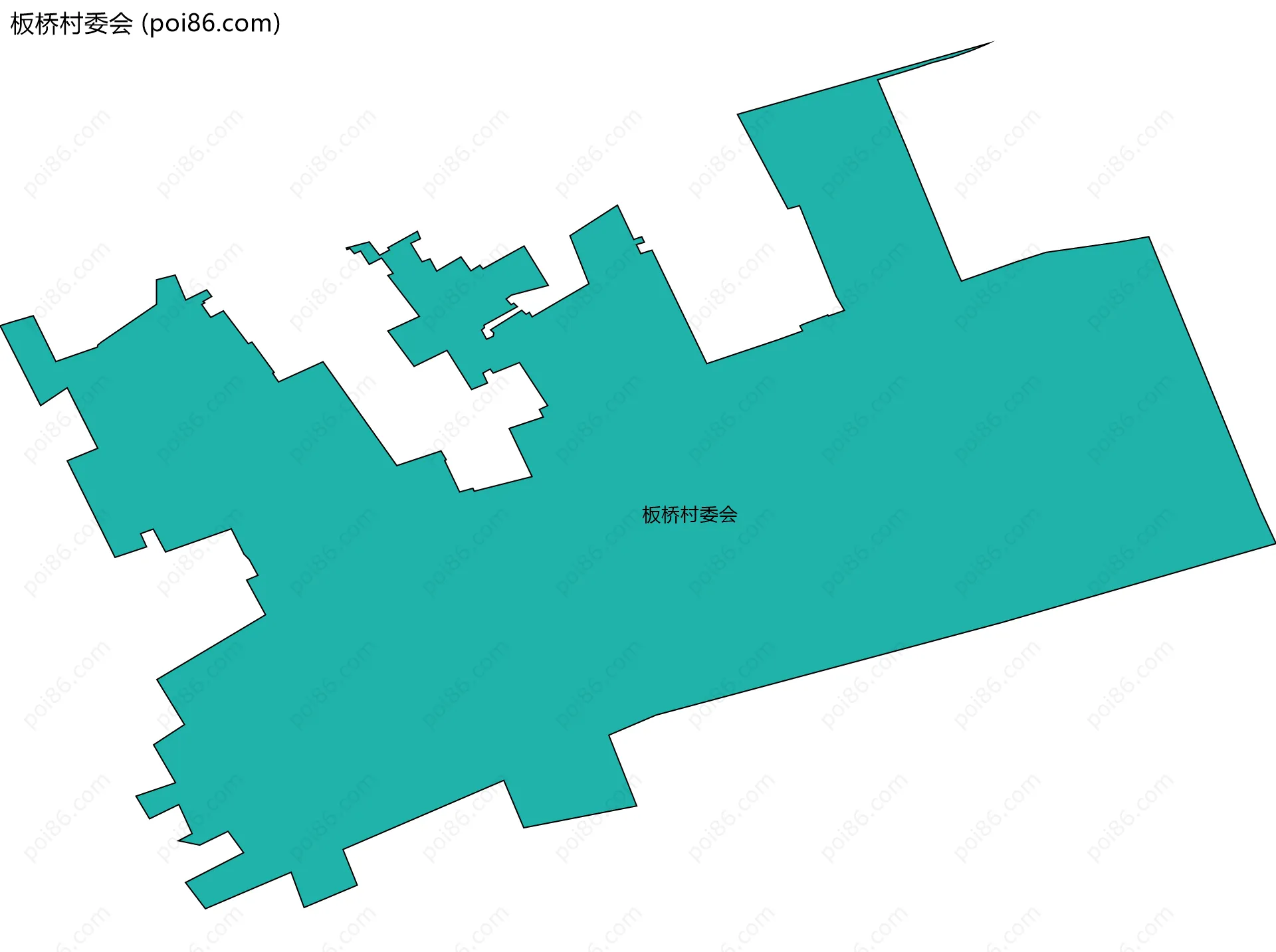 板桥村委会边界地图