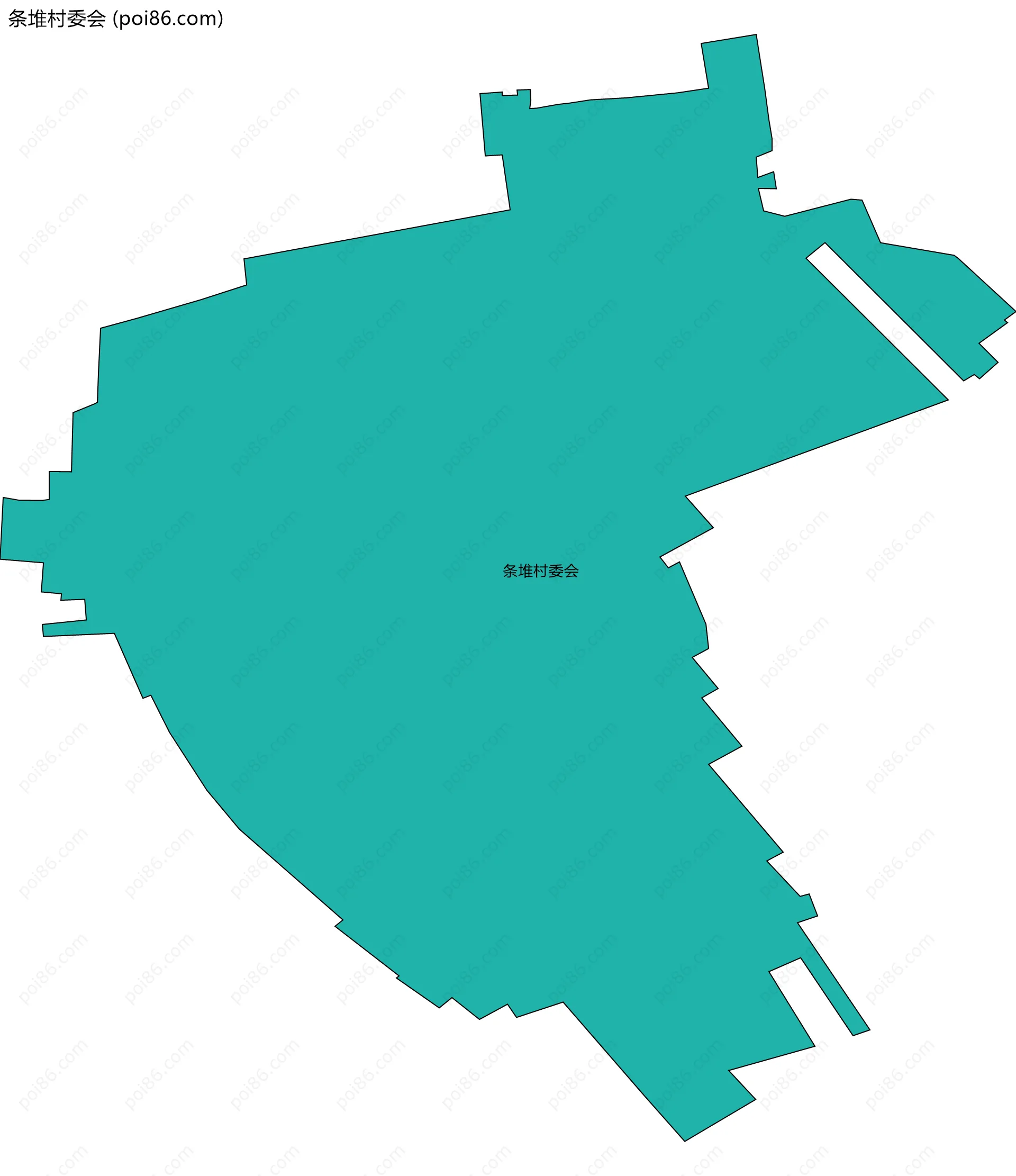 条堆村委会边界地图