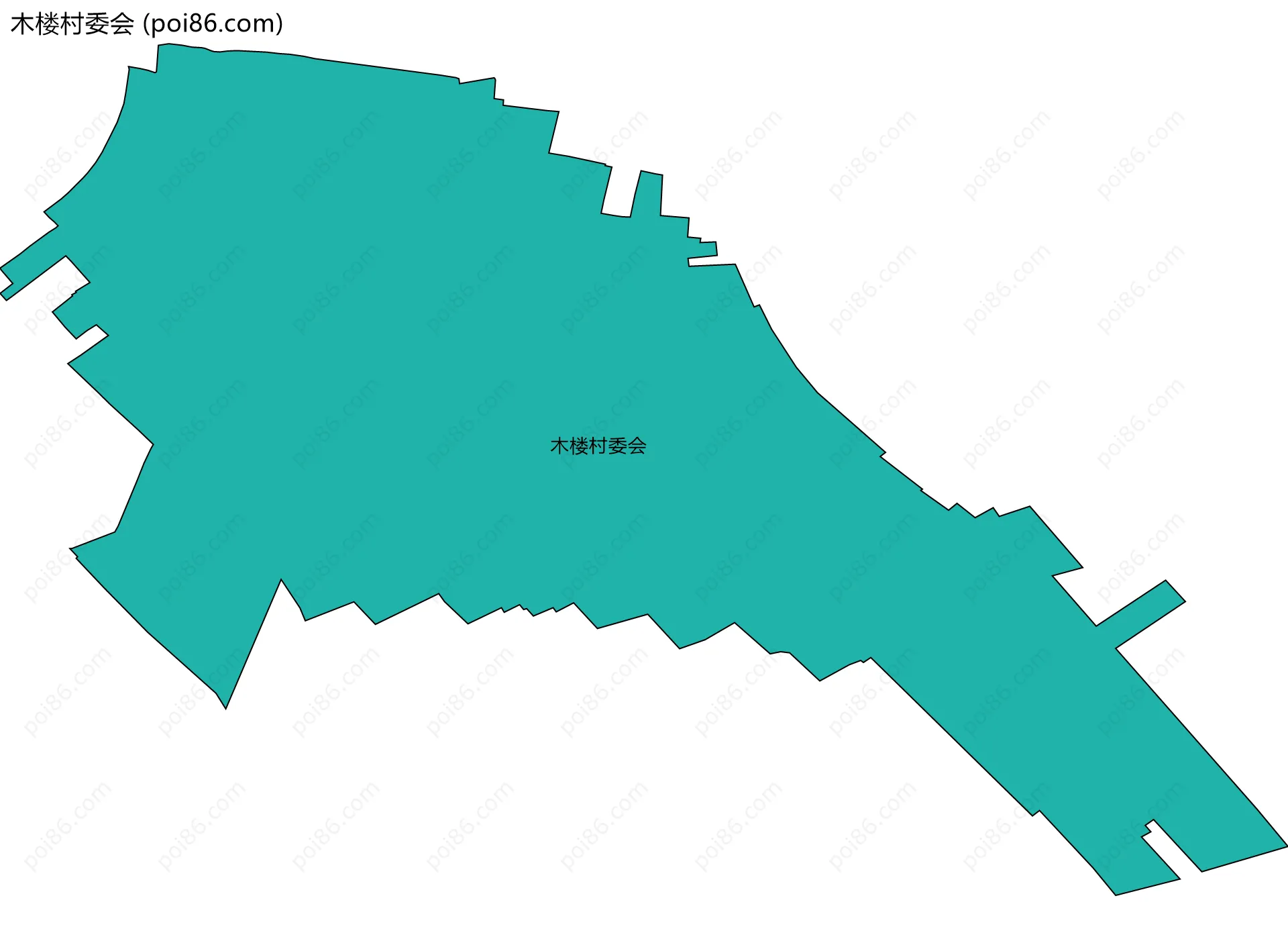 木楼村委会边界地图