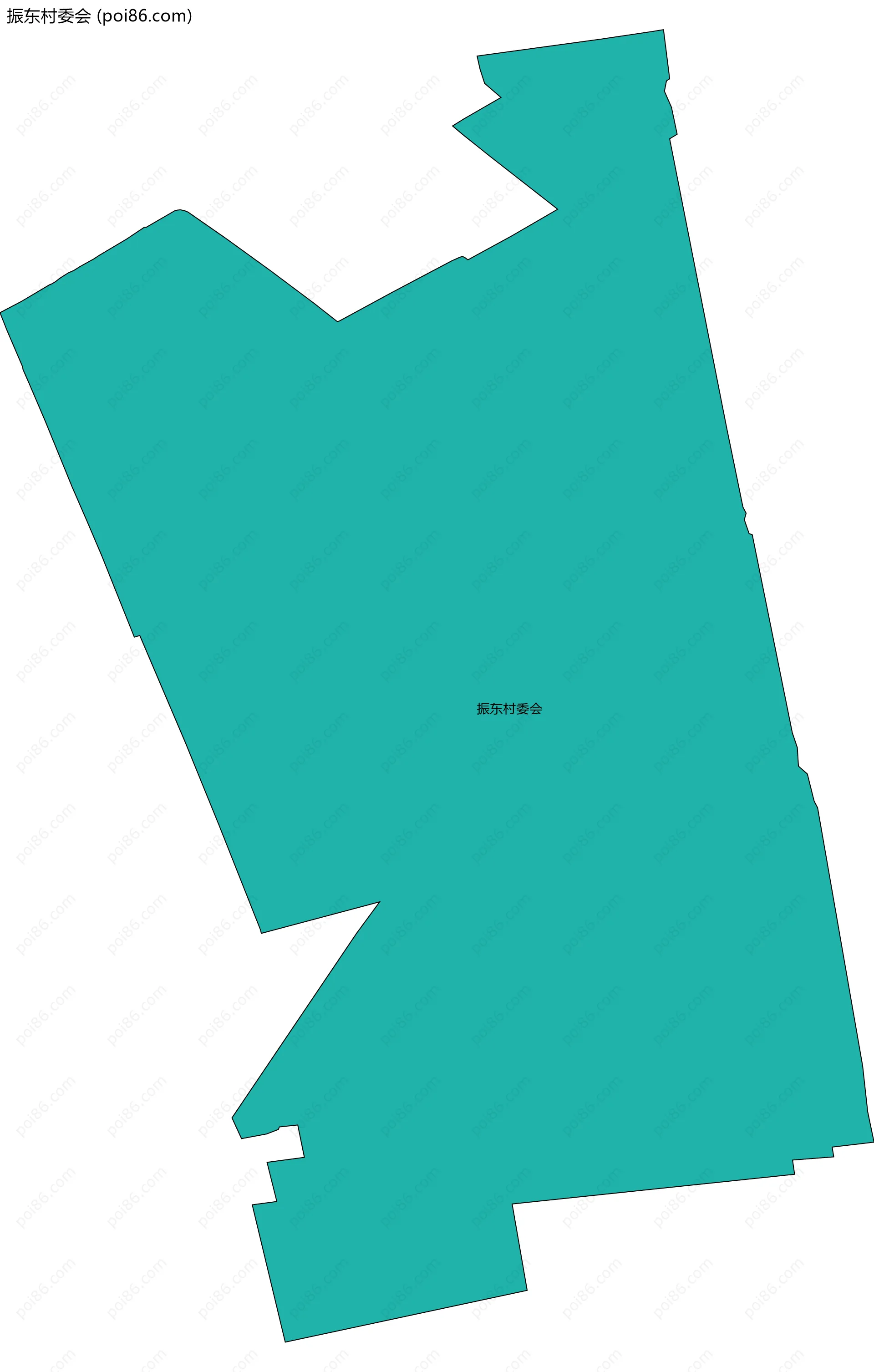 振东村委会边界地图