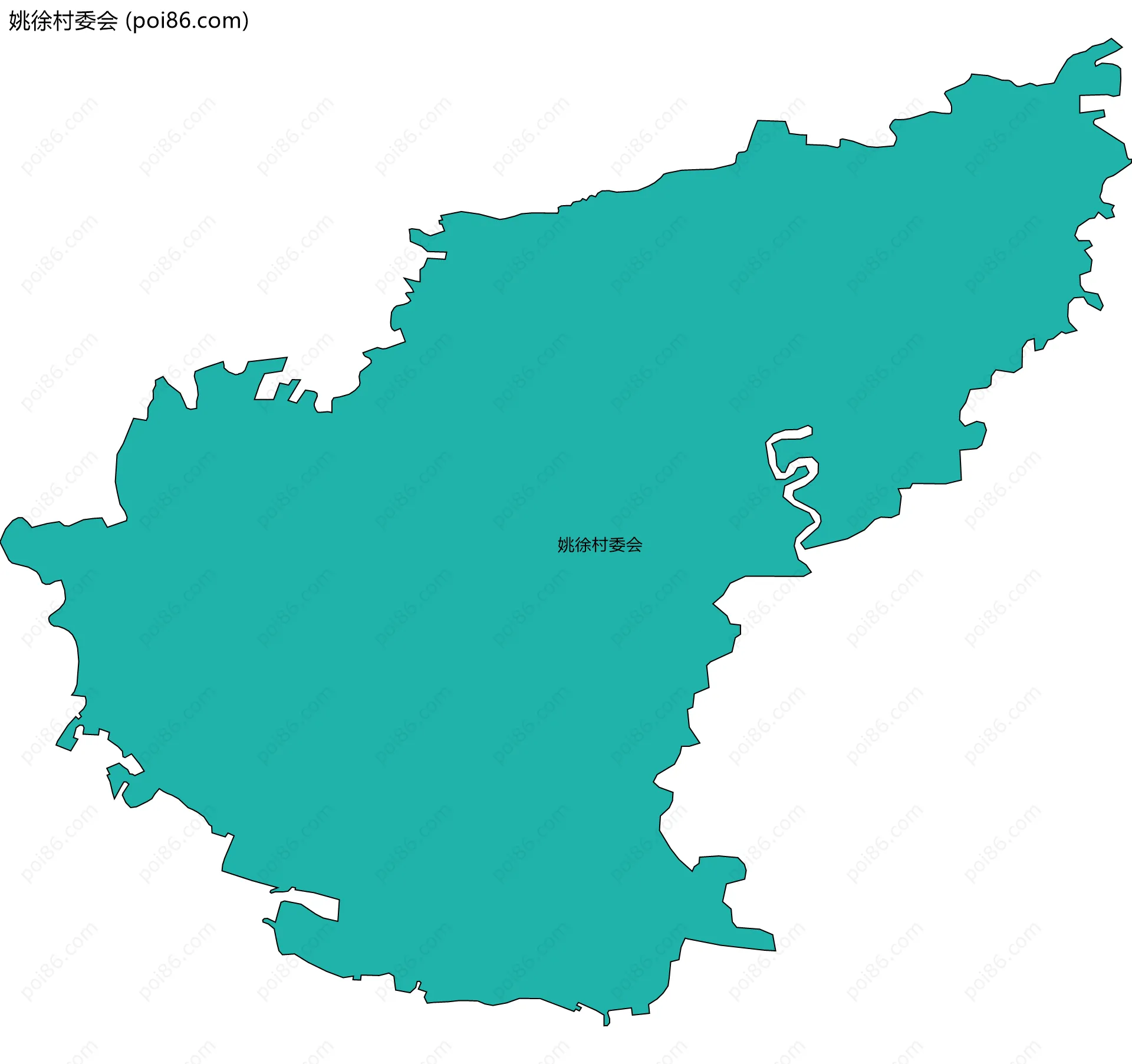 姚徐村委会边界地图