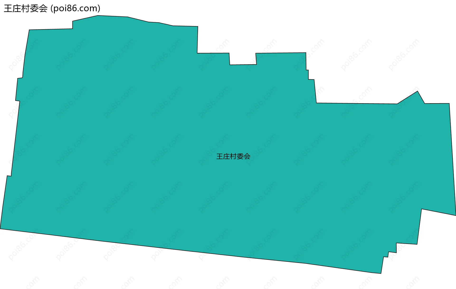 王庄村委会边界地图
