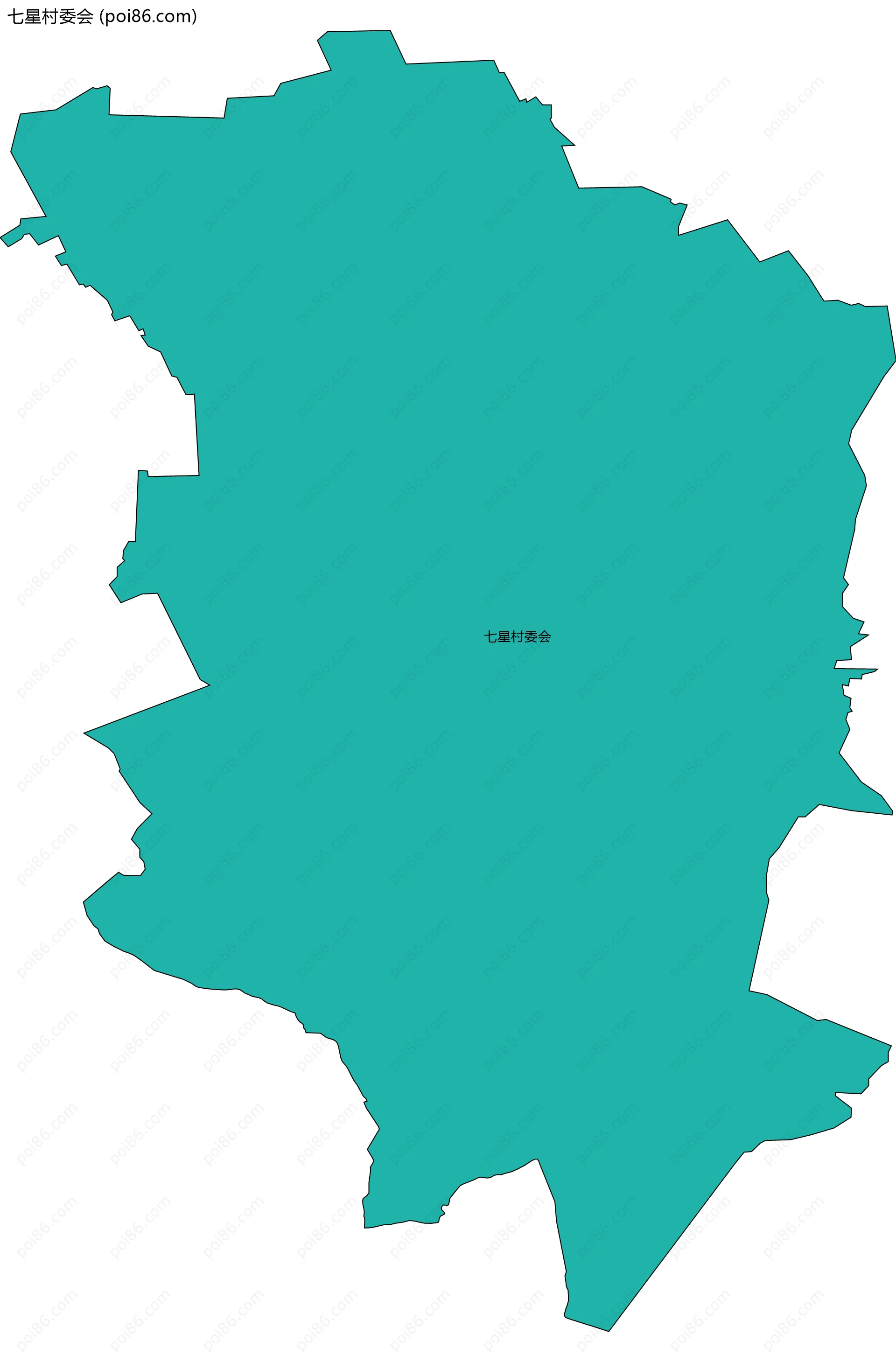七星村委会边界地图