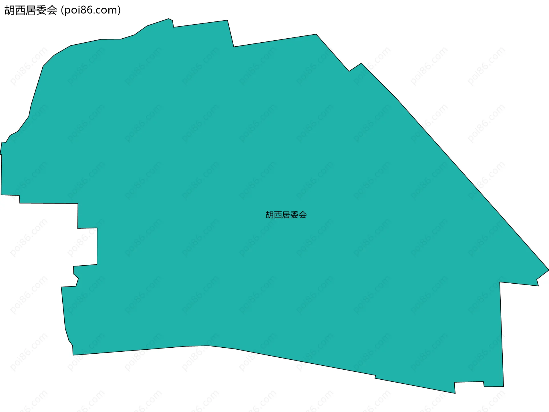胡西居委会边界地图