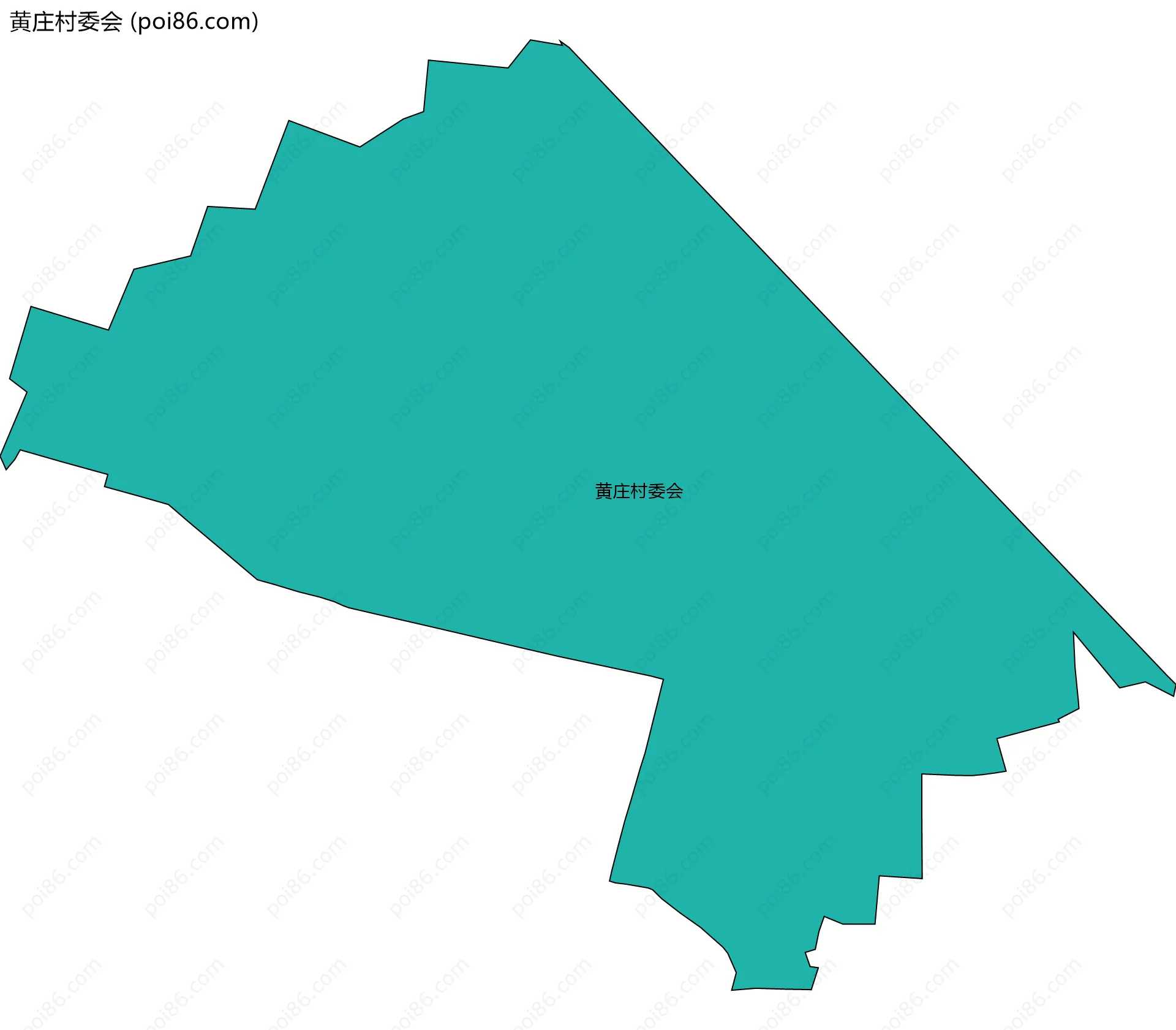 黄庄村委会边界地图