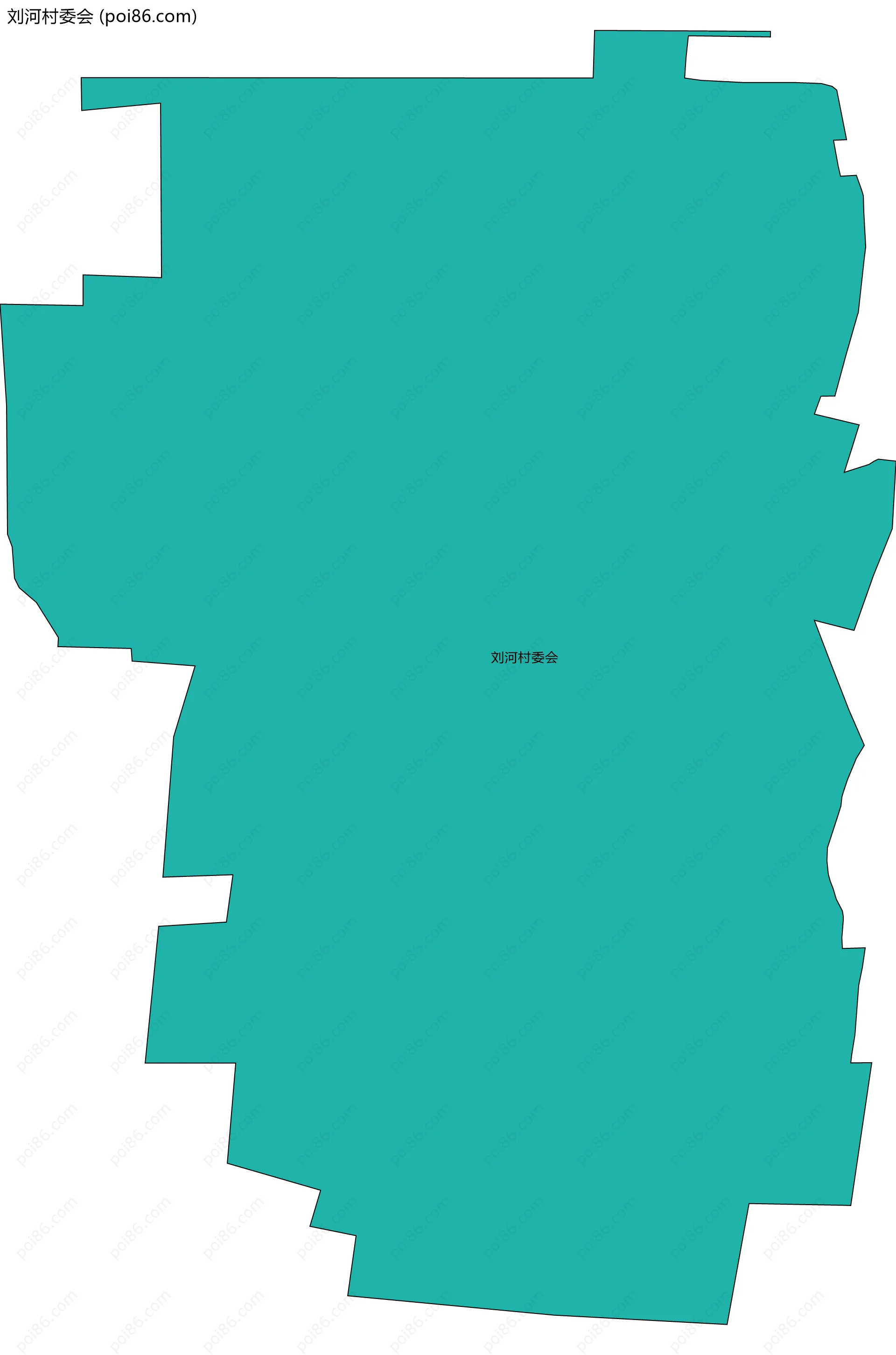 刘河村委会边界地图