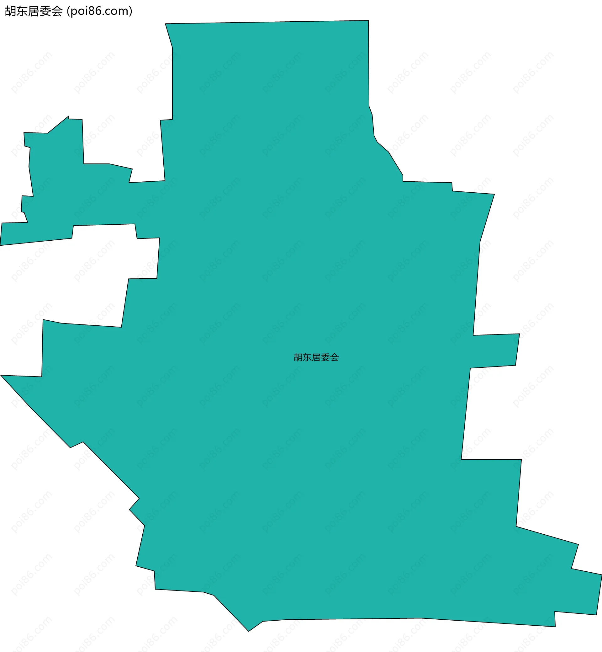 胡东居委会边界地图