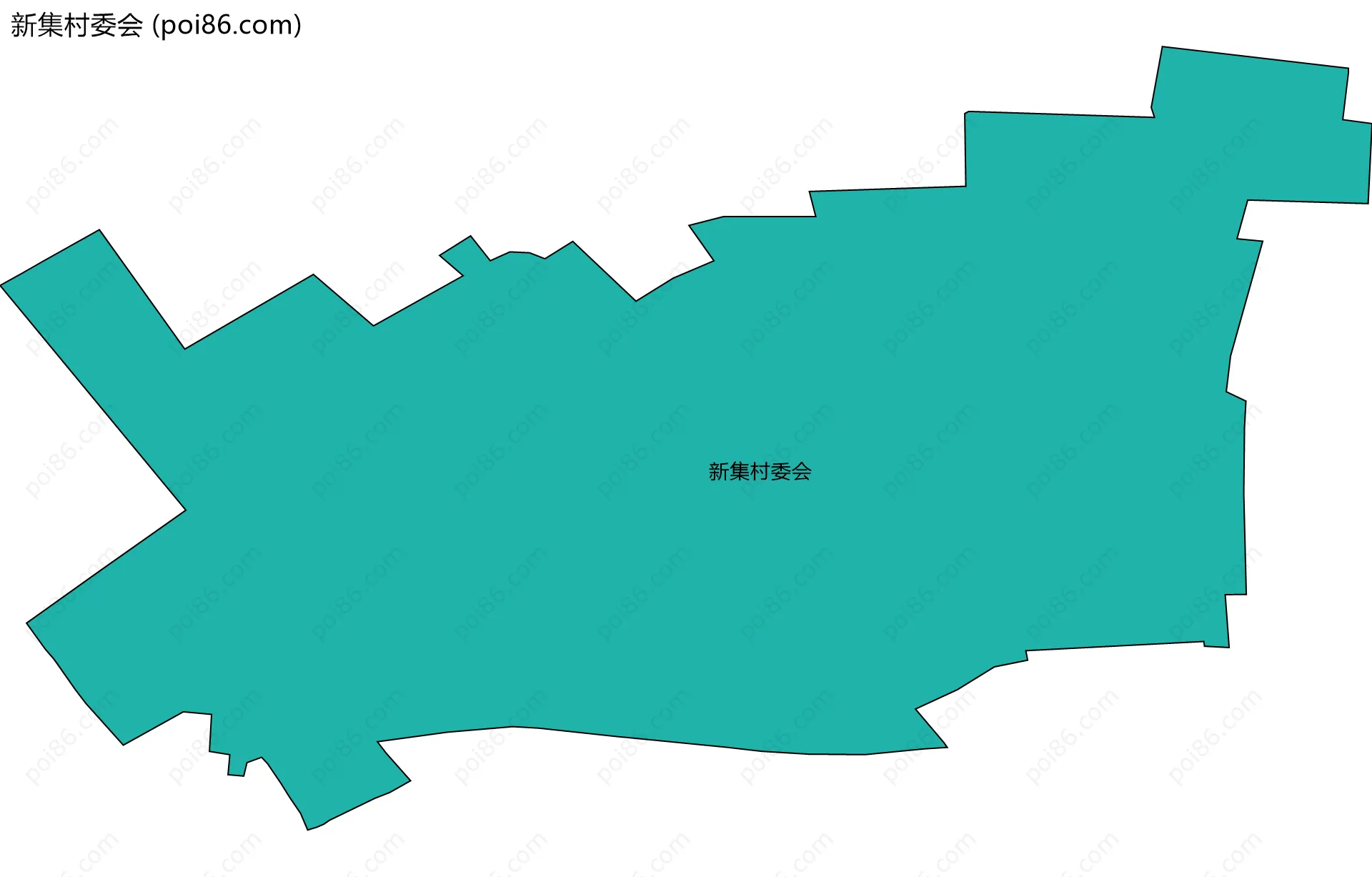 新集村委会边界地图
