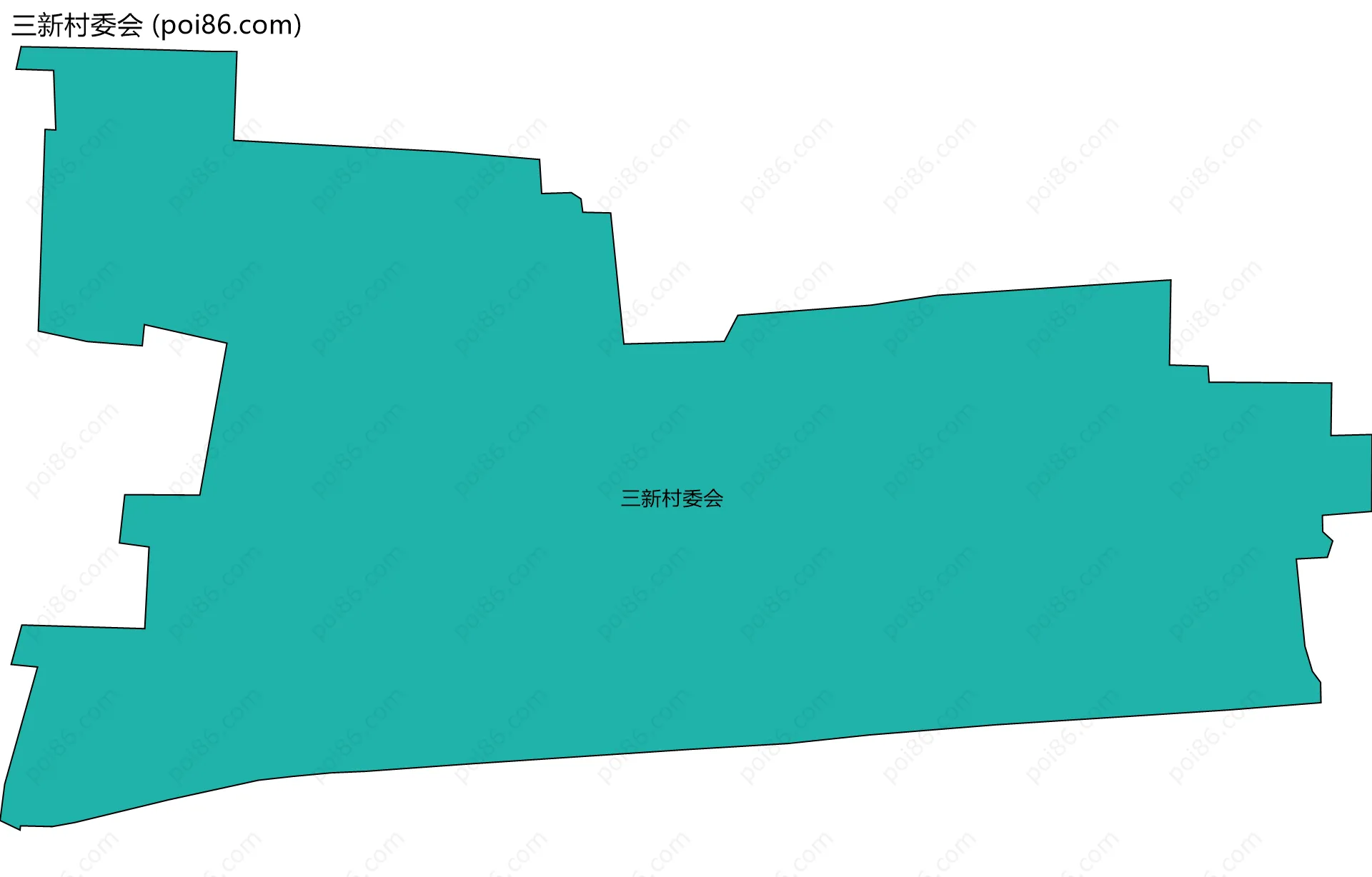 三新村委会边界地图
