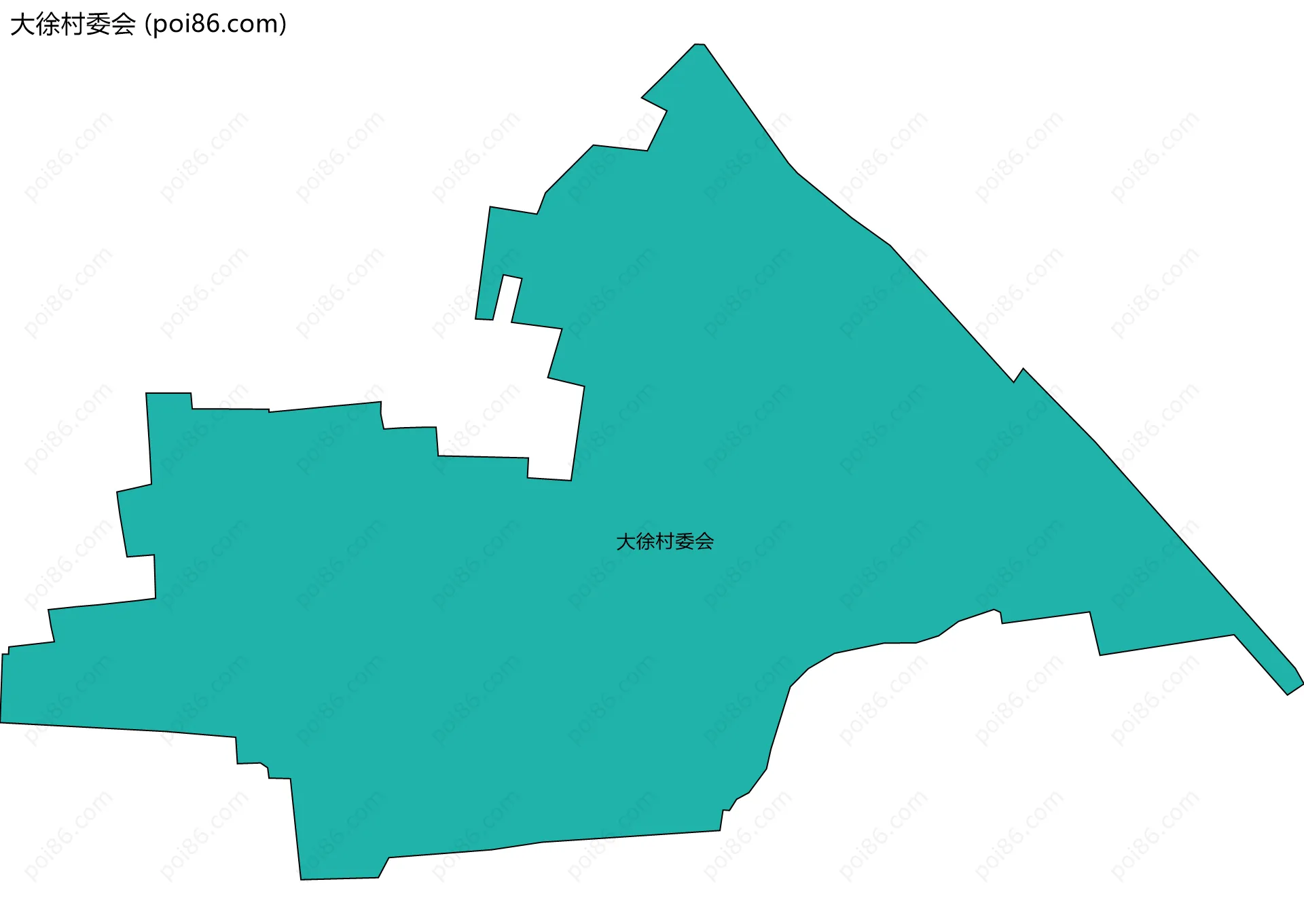 大徐村委会边界地图