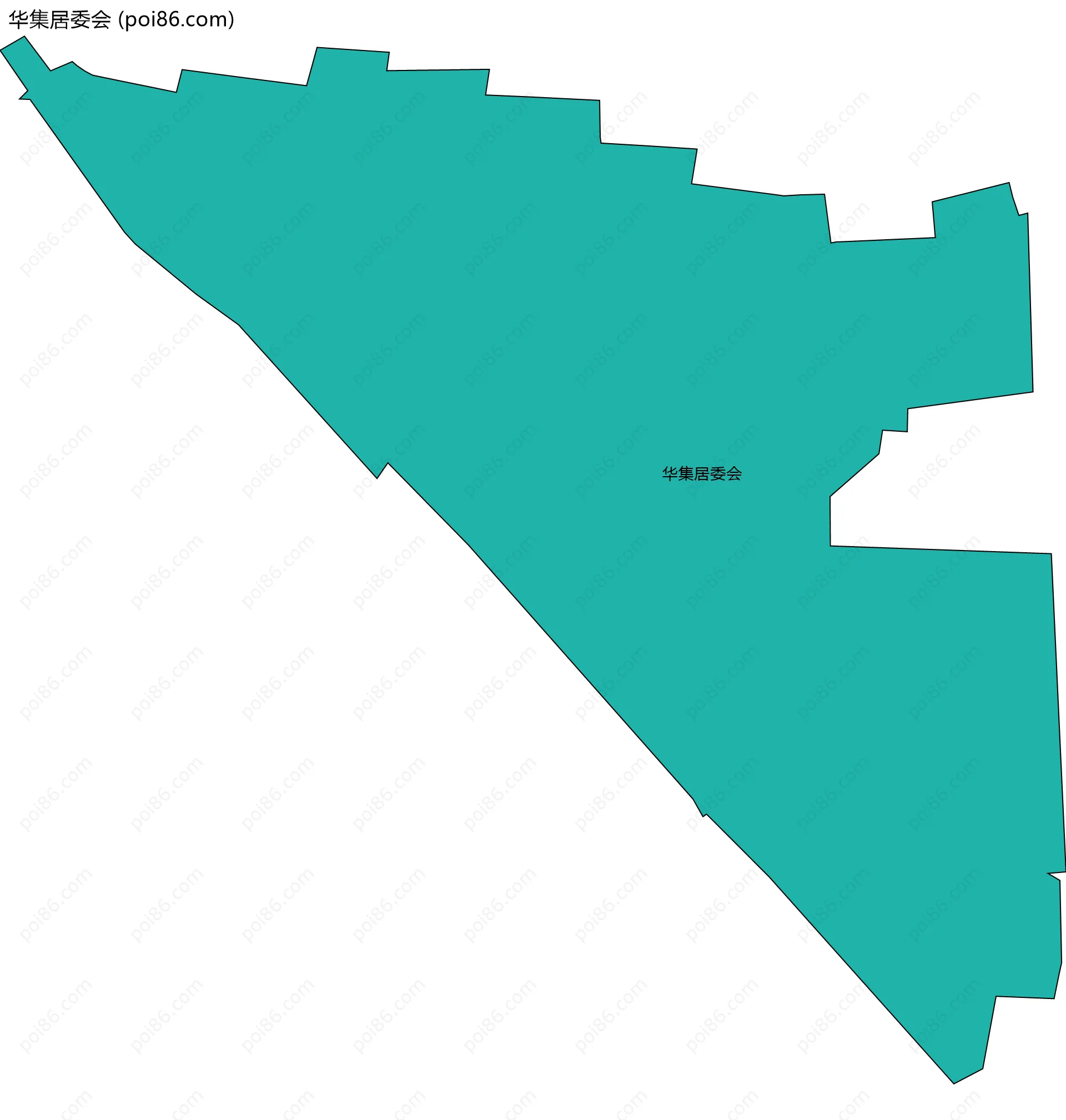 华集居委会边界地图