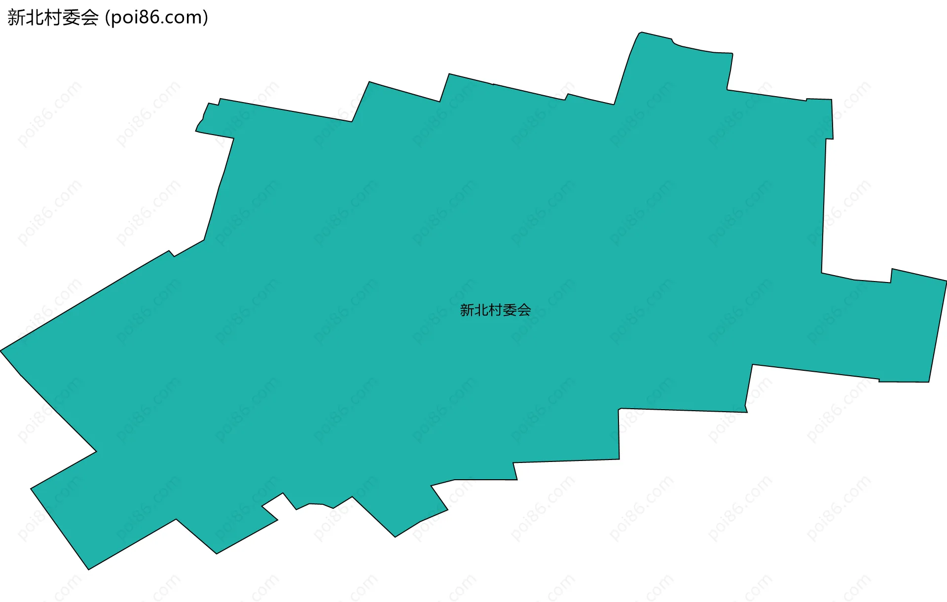 新北村委会边界地图
