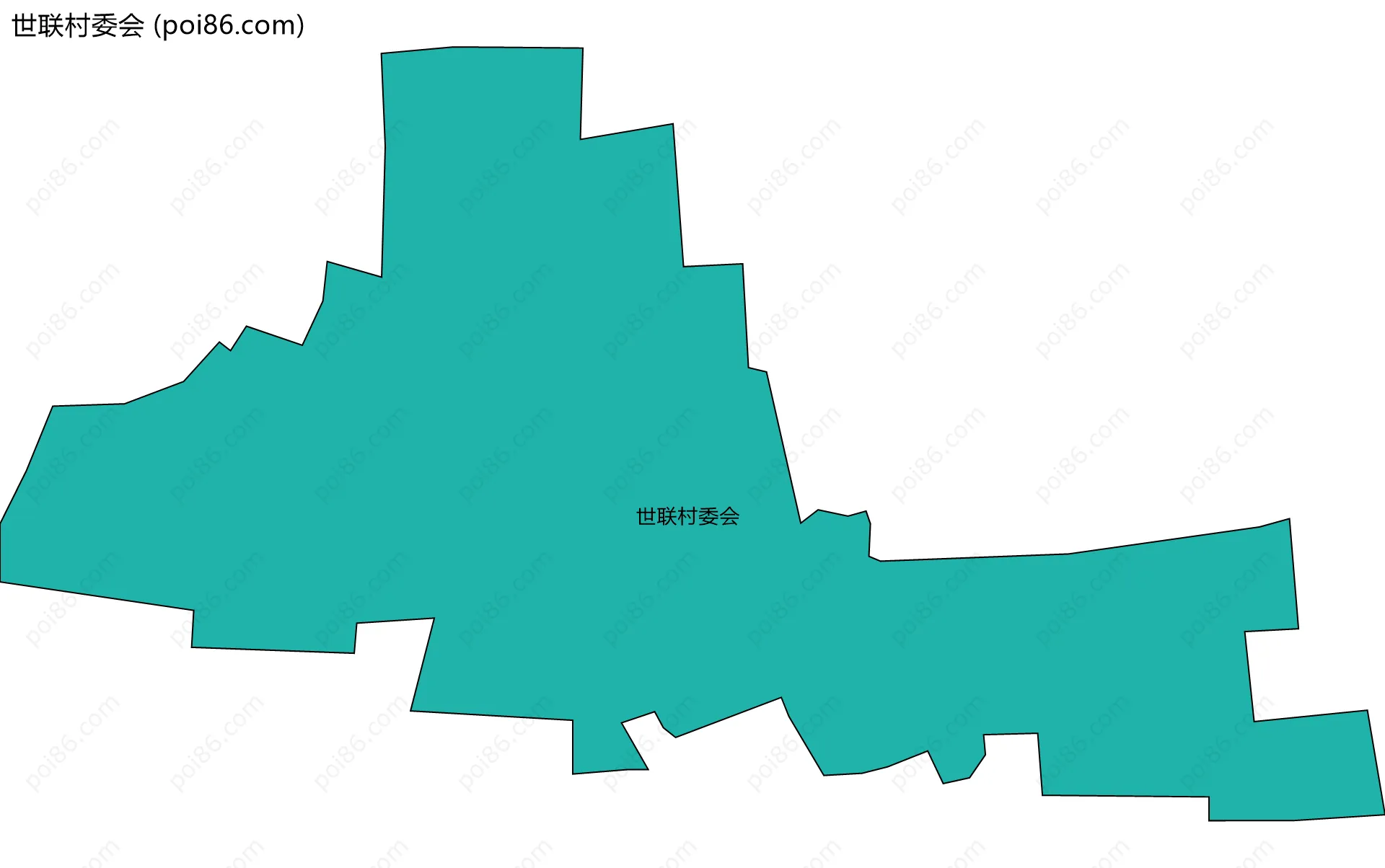 世联村委会边界地图