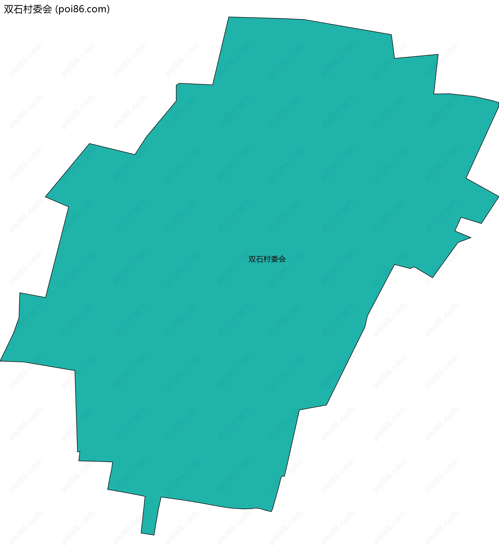 双石村委会边界地图