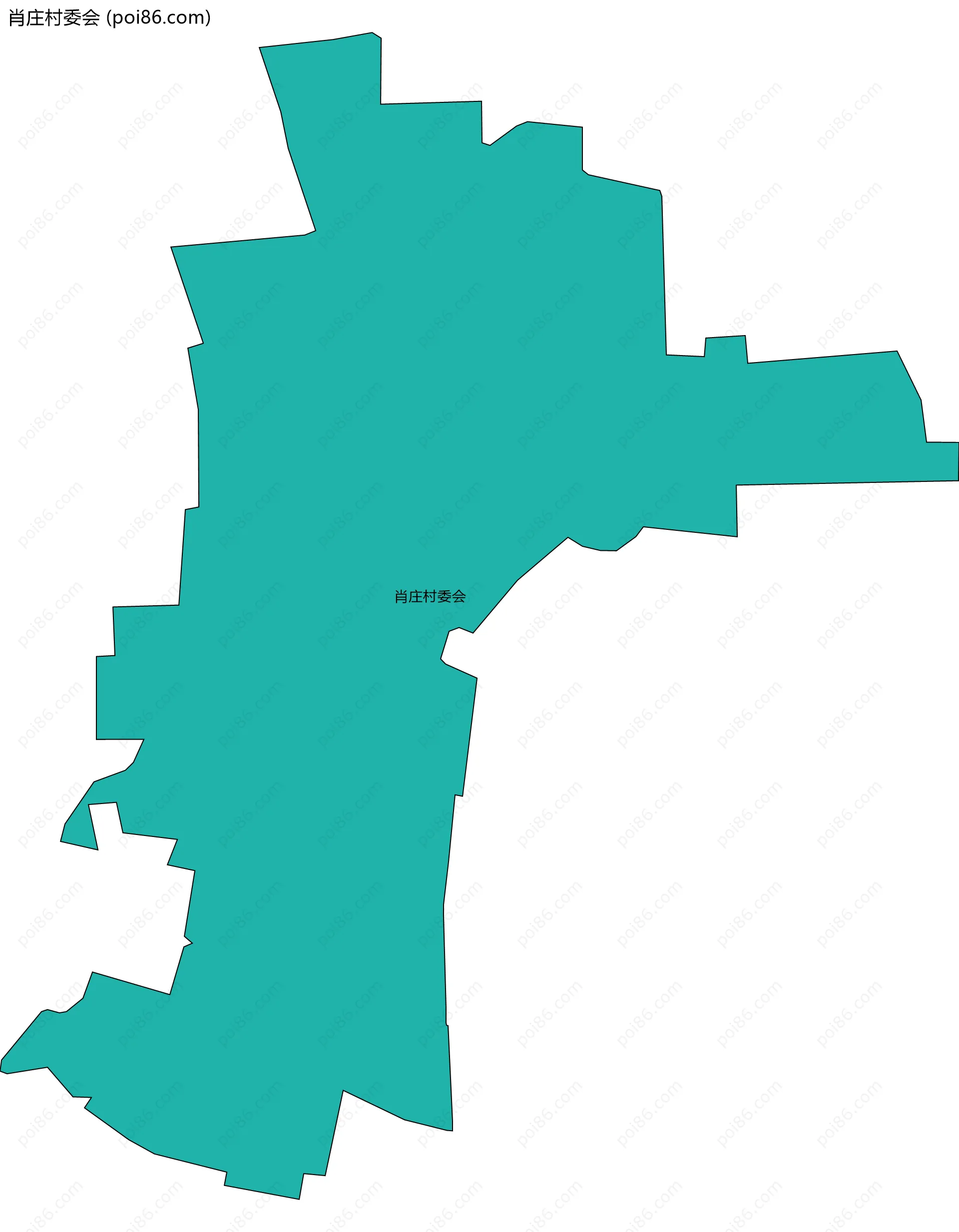 肖庄村委会边界地图