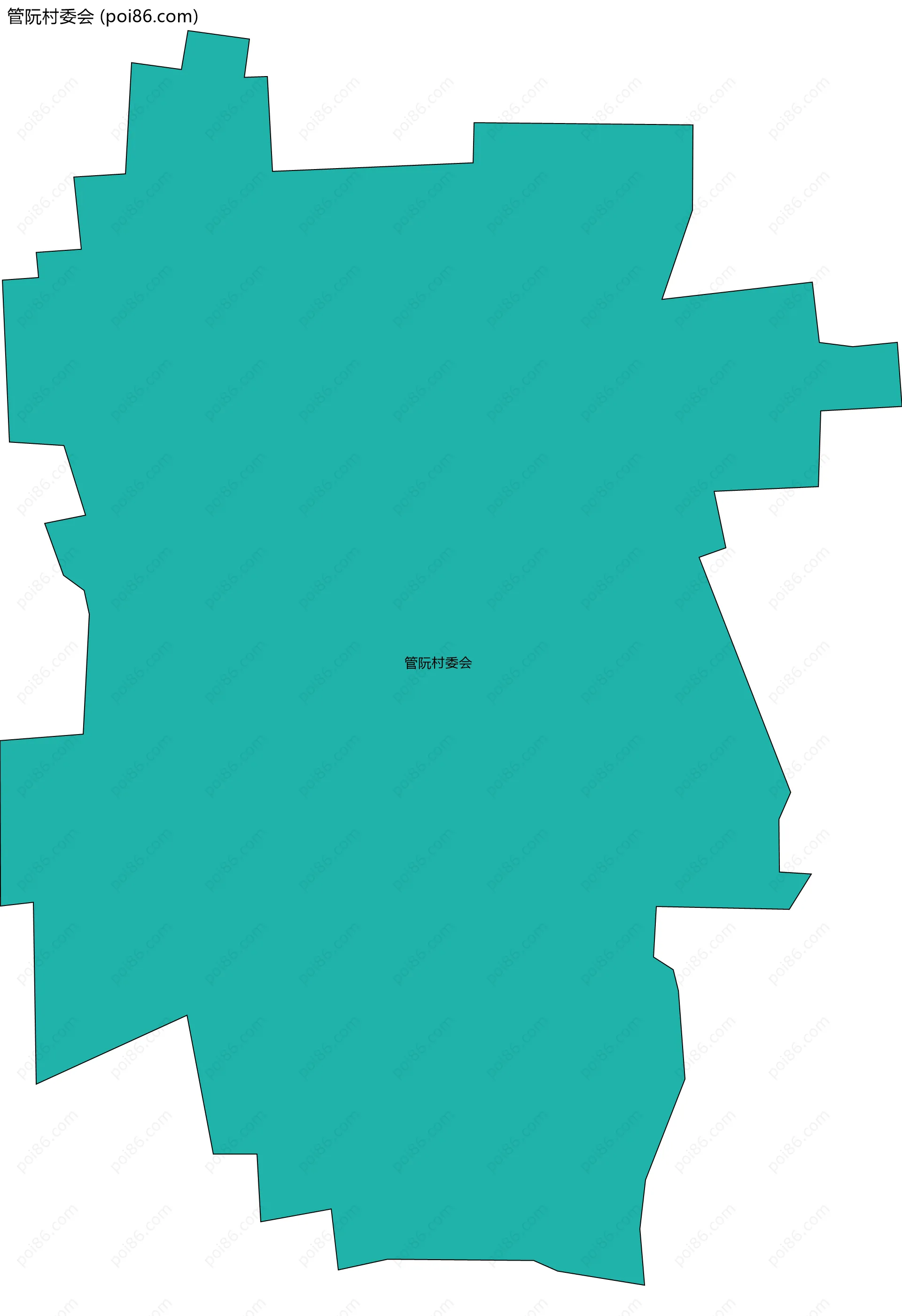 管阮村委会边界地图